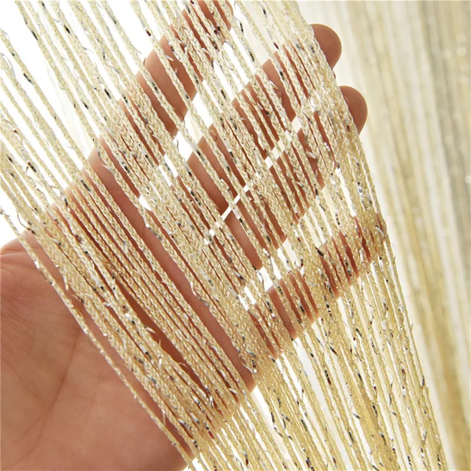 Rideau de perles pour portes et fenêtres - Fait à la main - Séparateur de pièce pour la décoration de la maison et les mariages (200 x 260 cm)