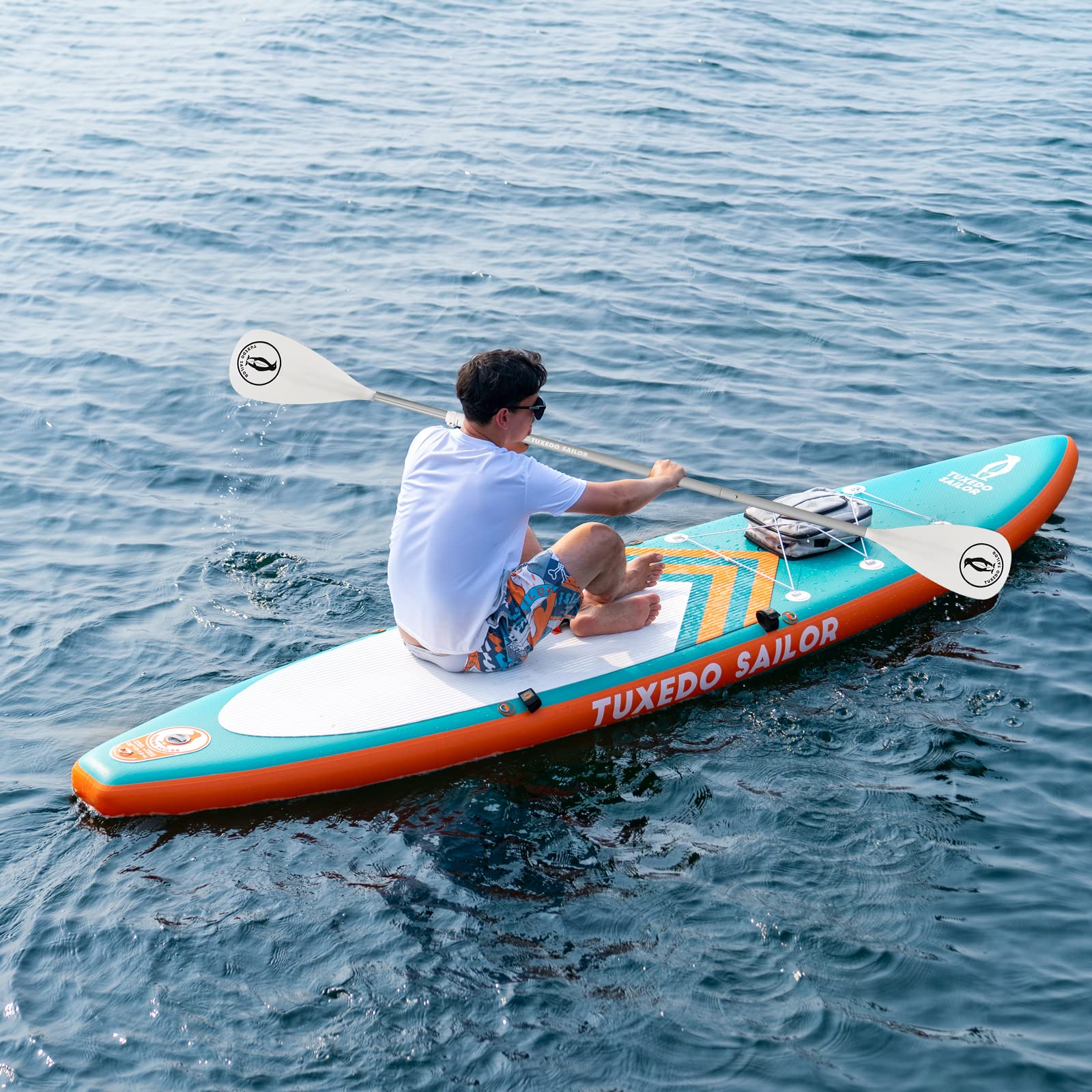 Tuxedo Sailor Sup Paddles - Paddle Board de paletas Ajustables de 3 Piezas – Paddle Board Ligero y Flotante – Durable y almacenable – Hojas de Nylon reforzadas