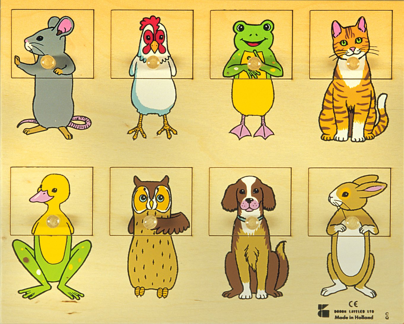 BSM- Associazioni Animali Della Fattoria Puzzle In Legno, E72511850 - 4