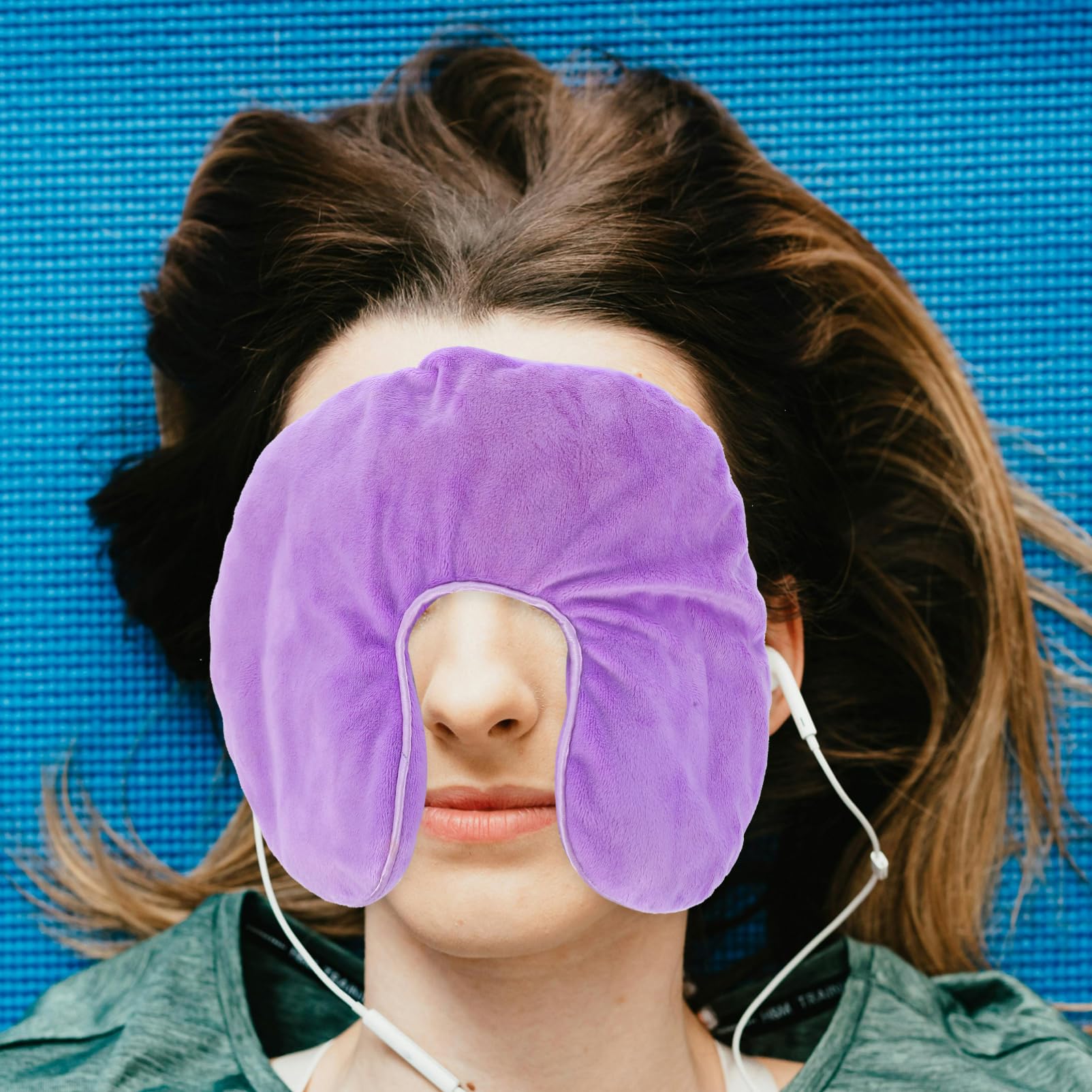 BESTYASH Maschera per Occhi Borse di Minerali Freddo e Caldo Lavanda per Sollievo Naso e Occhi Sonno Ufficio e Viaggio per Papà e Mamma