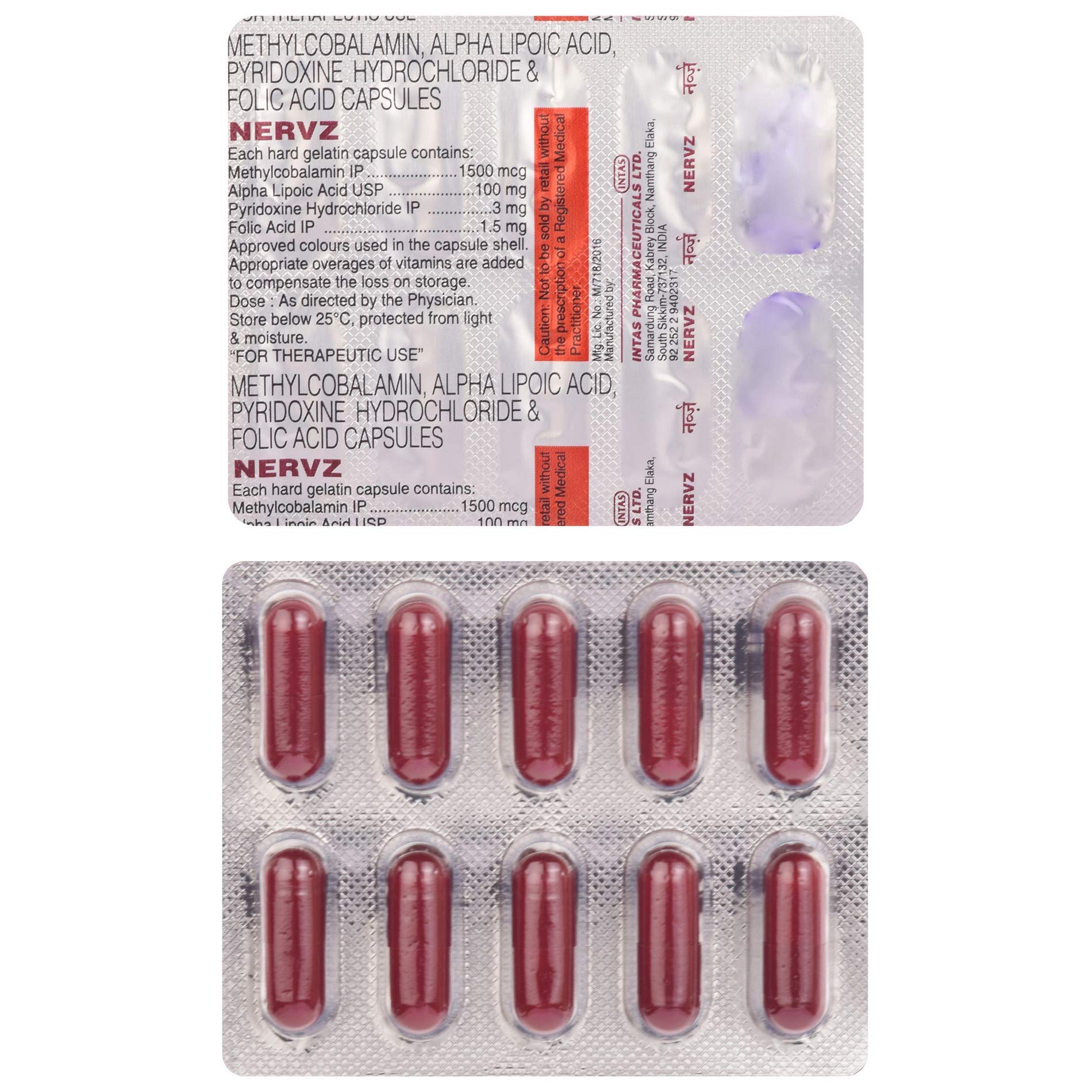 Nervz - Strip of 10 Capsules