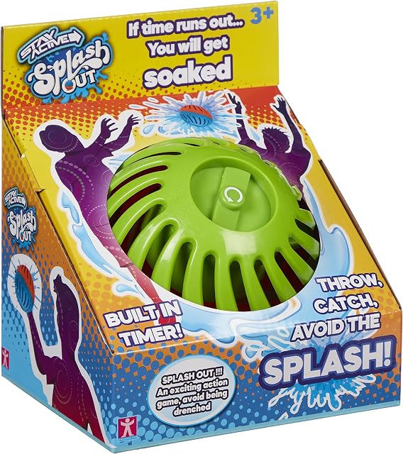 STAY ACTIVE SPLASH OUT throwing & catching water bust with timer balloon indoor outdoor activity fun family toy game boys girls game