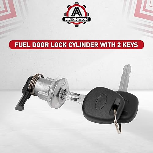 Miniatura 6 de Cilindro de cerradura de puerta de combustible con juego de 2 llaves, compatible con vehículos Toyota, Tacoma 1995-2004, tapa de llenado de