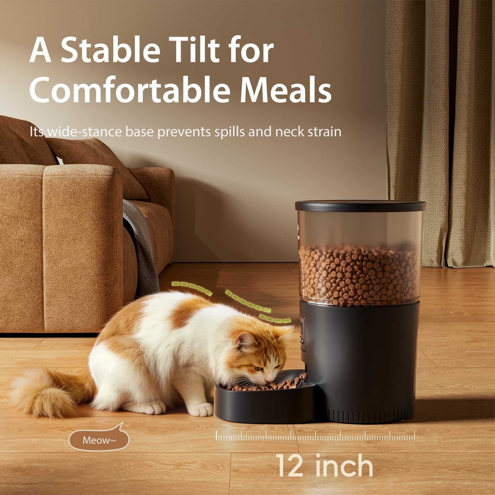 IMIPAW Automatic Cat Feeders, 3L Timed Cat Dry Food Dispenser, Dual Power Supply, Programmable Portion Size, 1-6 Meals Per Day, Auto Pet Feeder for Cats and Small Dogs, with Desiccant Bags - image 5