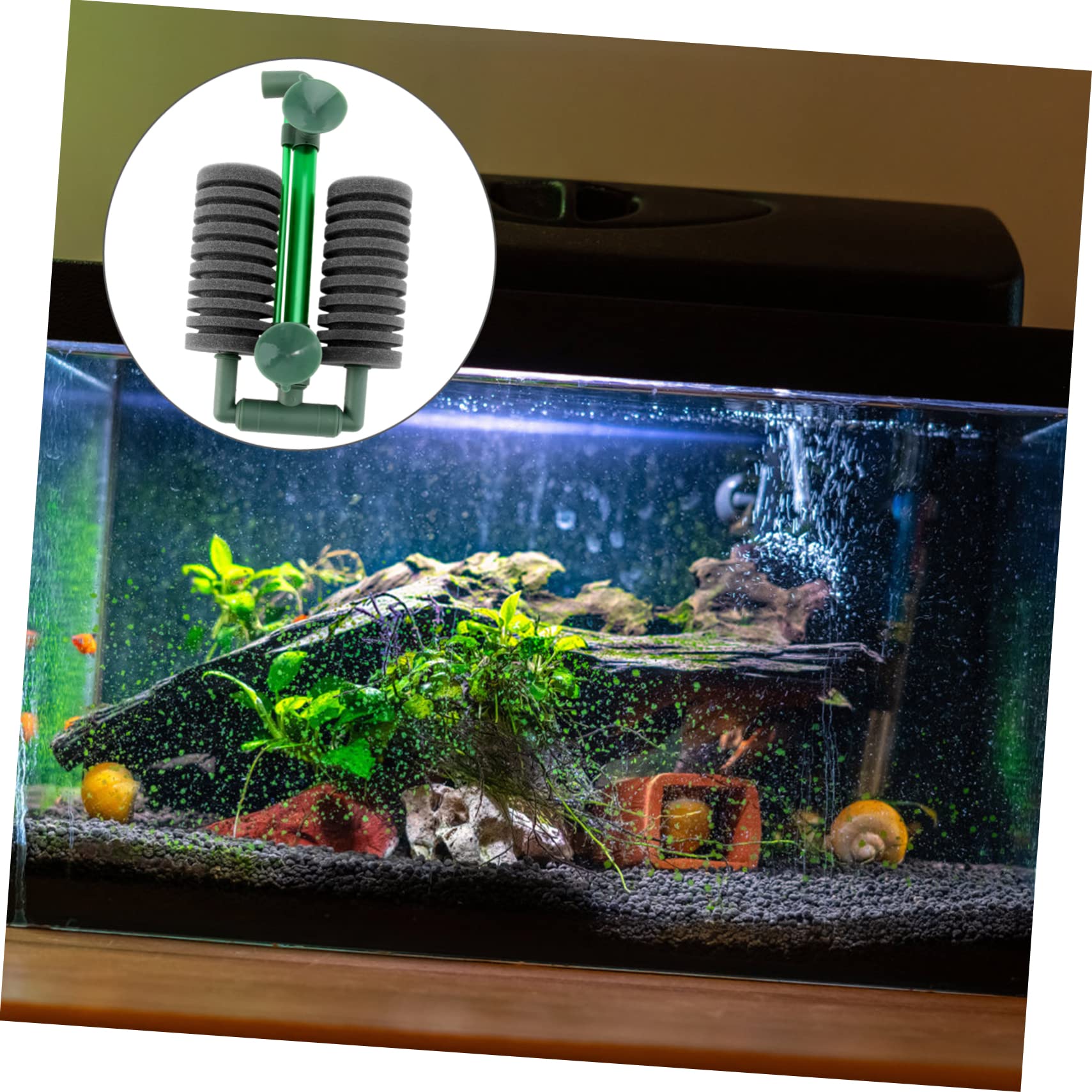 minkissy 2piezas Filtro De Esponja para Sistema De Aireación y Filtrado para De Silencioso