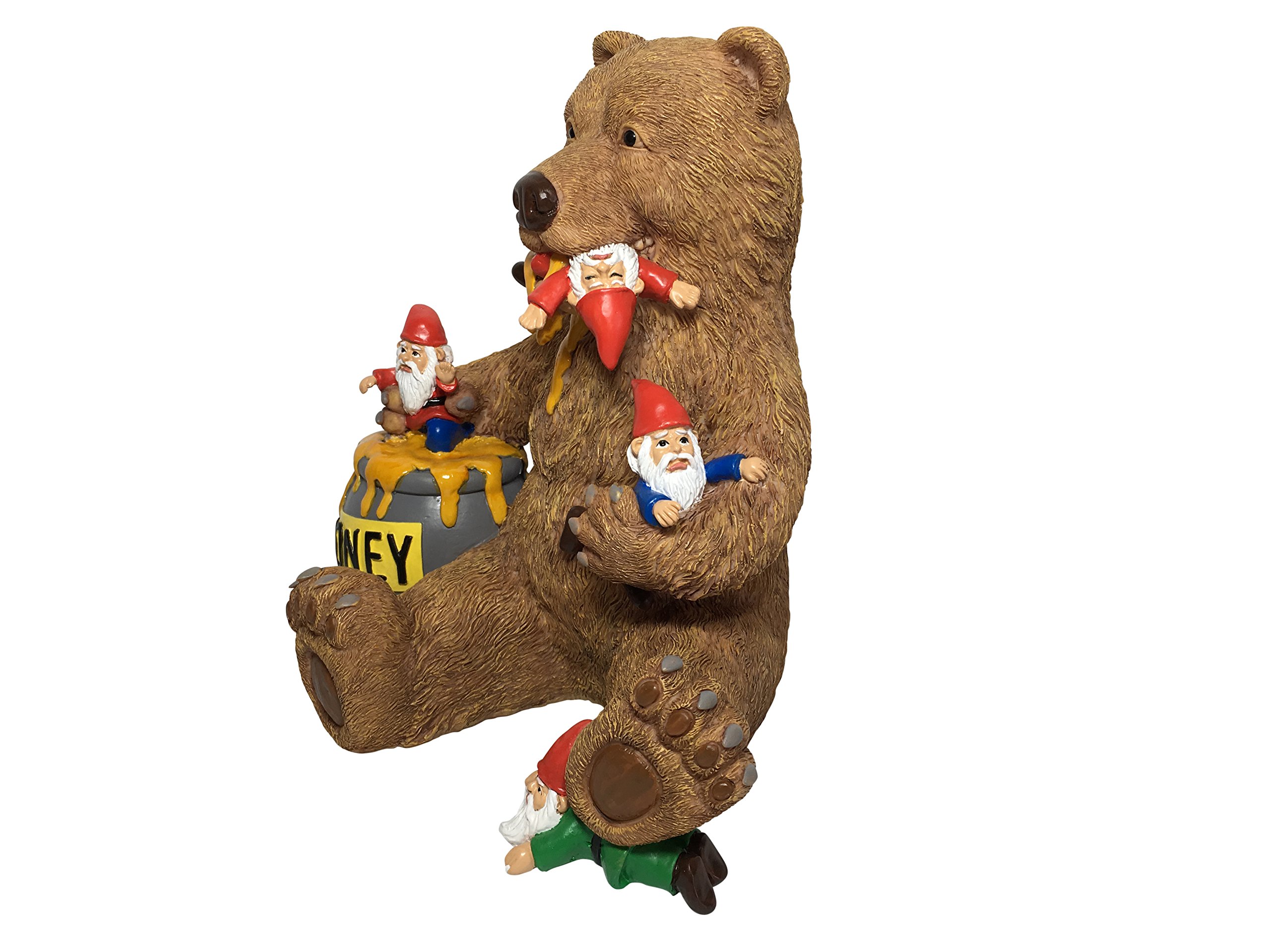 Buy Miniature Bear and Gnomes with Honey A Garden Gnome Statue for