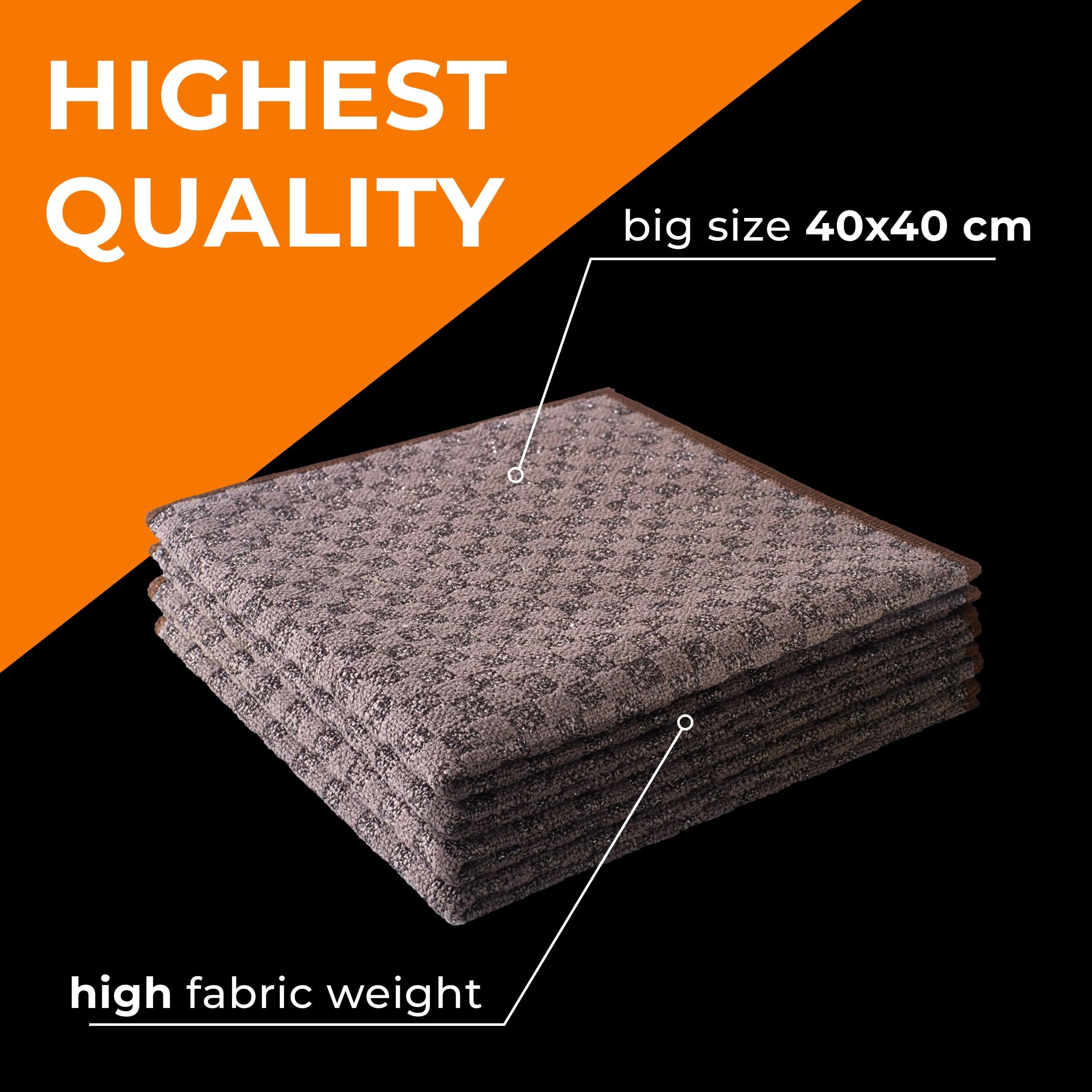 Quest Paños Microfibra 50x60 cm de Secado y Pulido Absorbentes