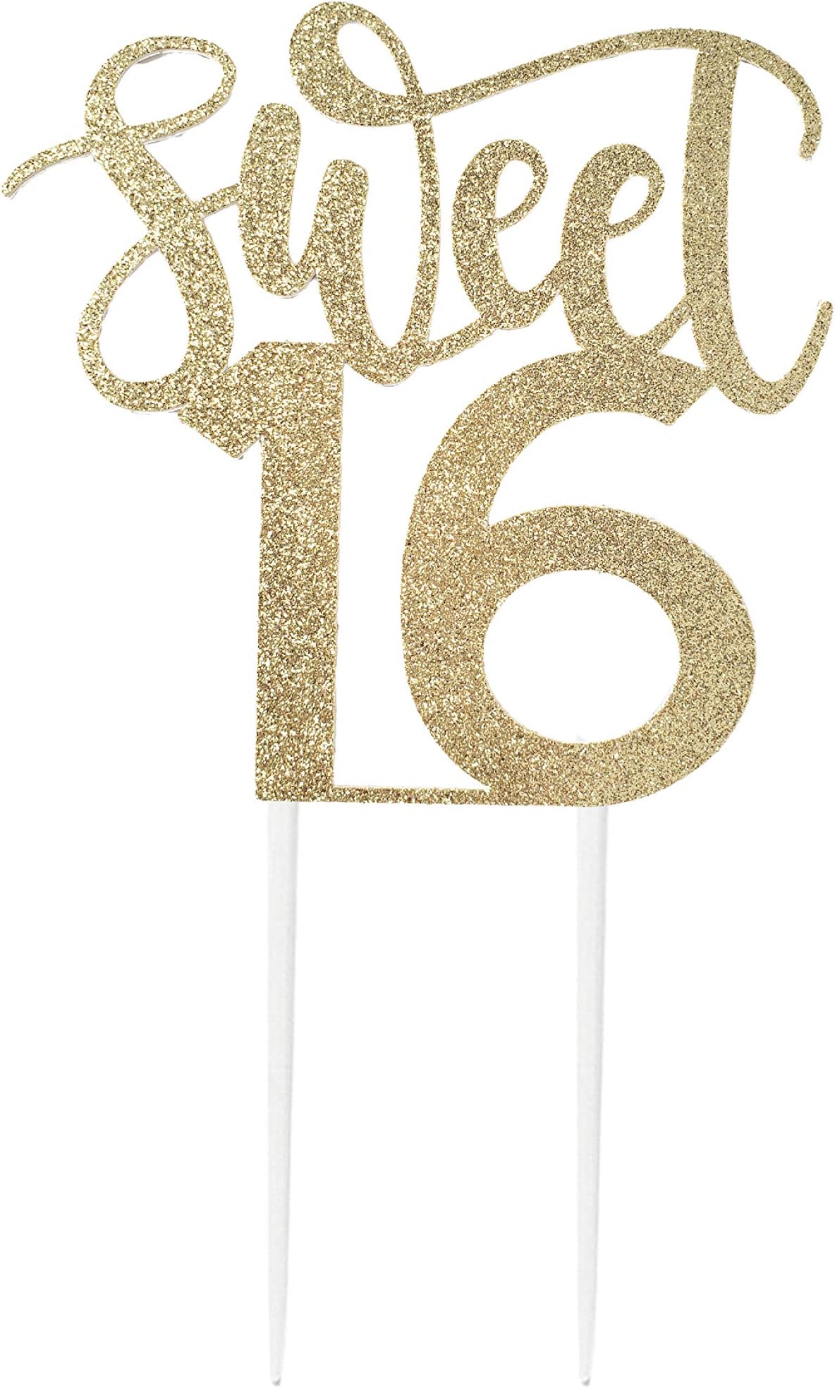 CMS Design Studio Sweet 16 Cake Topper, for 16th Birthday