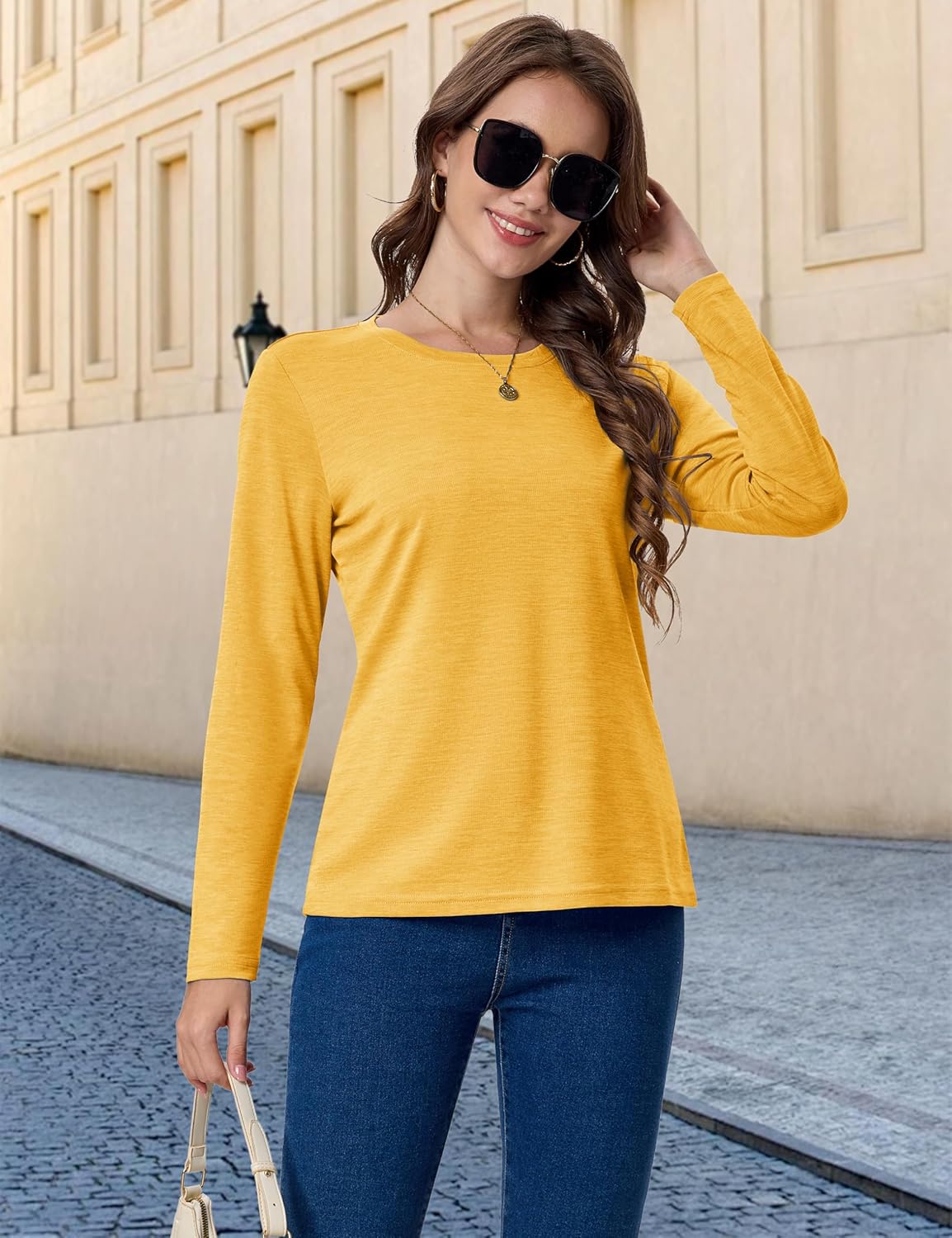 MAGCOMSEN Women's Long Sleeve Shirts UPF 50+ Sun Protection Quick Dry Athletic Running Workout Tops Rash Guard - Image 7