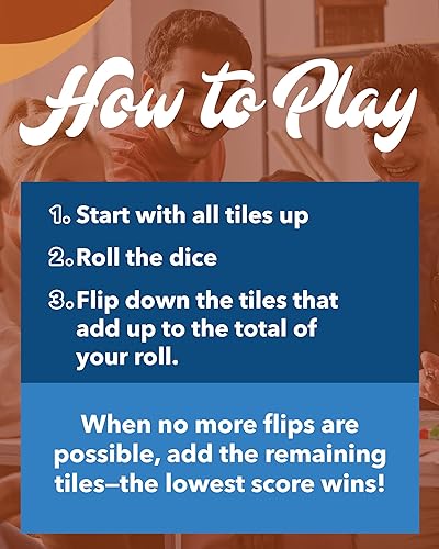 Miniatura 4 de WE Games Shut The Box - Juego de dados para 4 jugadores madera teñida de nogal tamaño de mesa de café grande 14 pulgadas