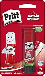Cola em Bastão Pritt, ideal para escola ou escritório, Cola para artesanato excelente para trabalhos de colagens, Cola escolar segura para crianças, 1x20g