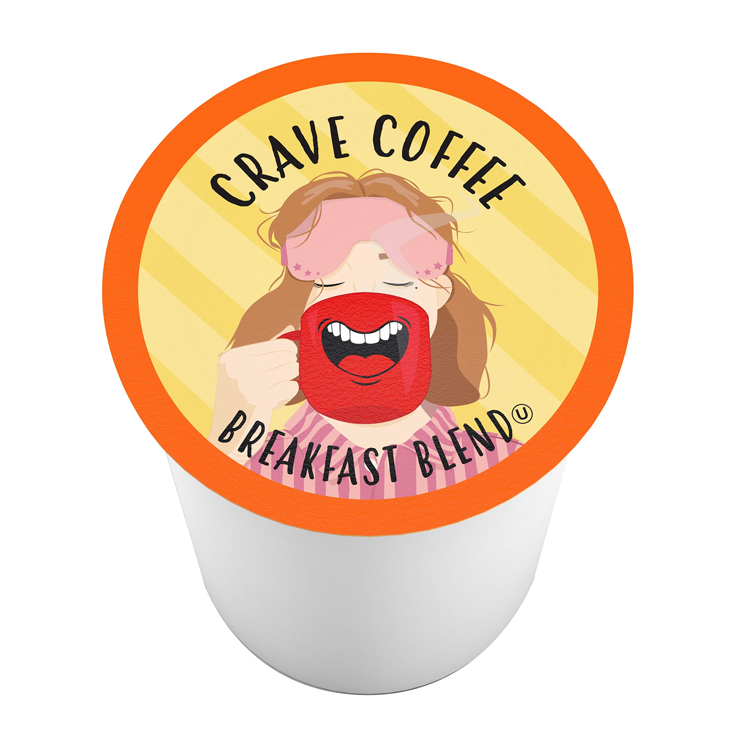 Crave Beverages Morning Roast - Dosis de café ligeramente tostadas, para cafetera Keurig K Cup (40 unidades)