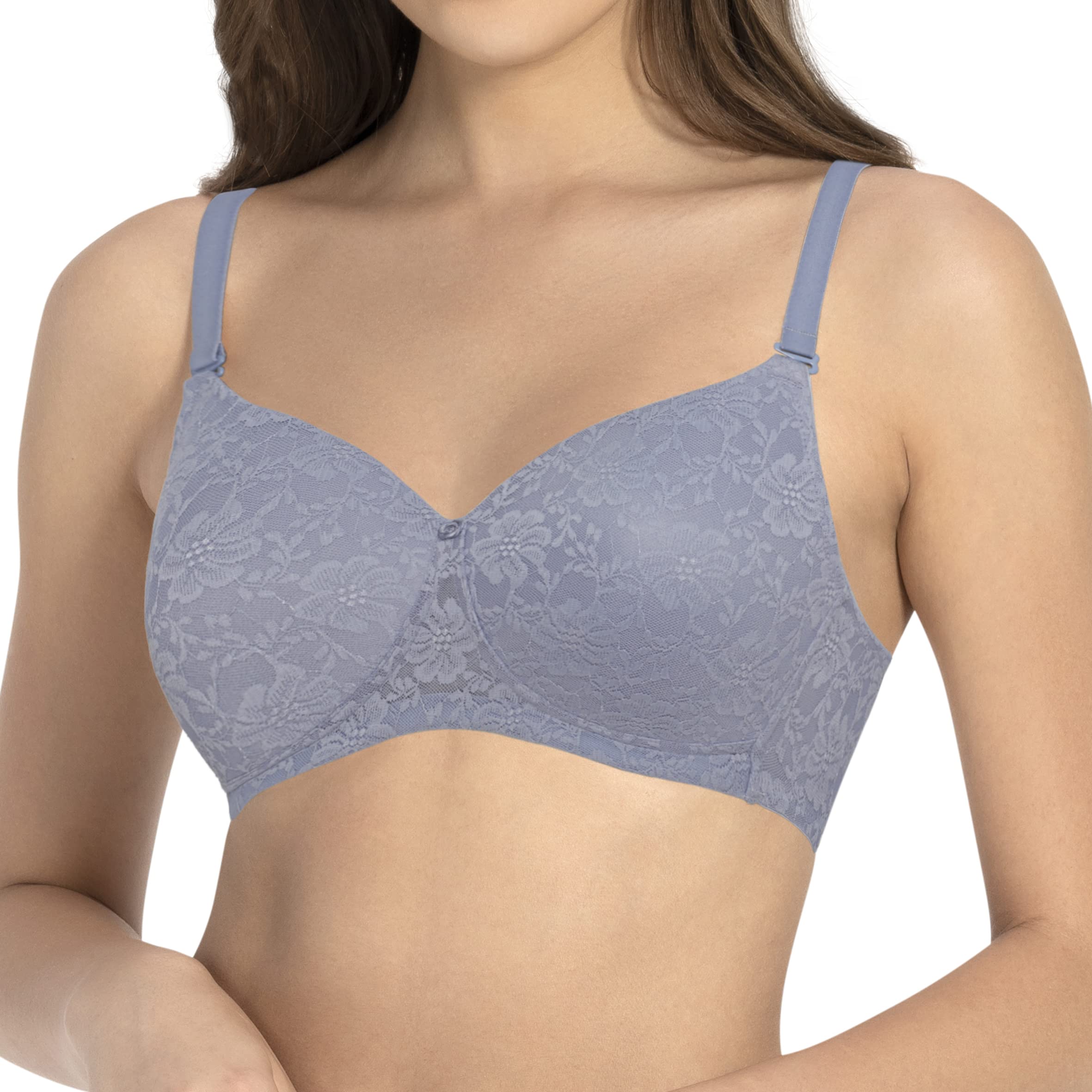 AmanteLace Padded Wire-Free Full Coverage Bridal T-Shirt Bra