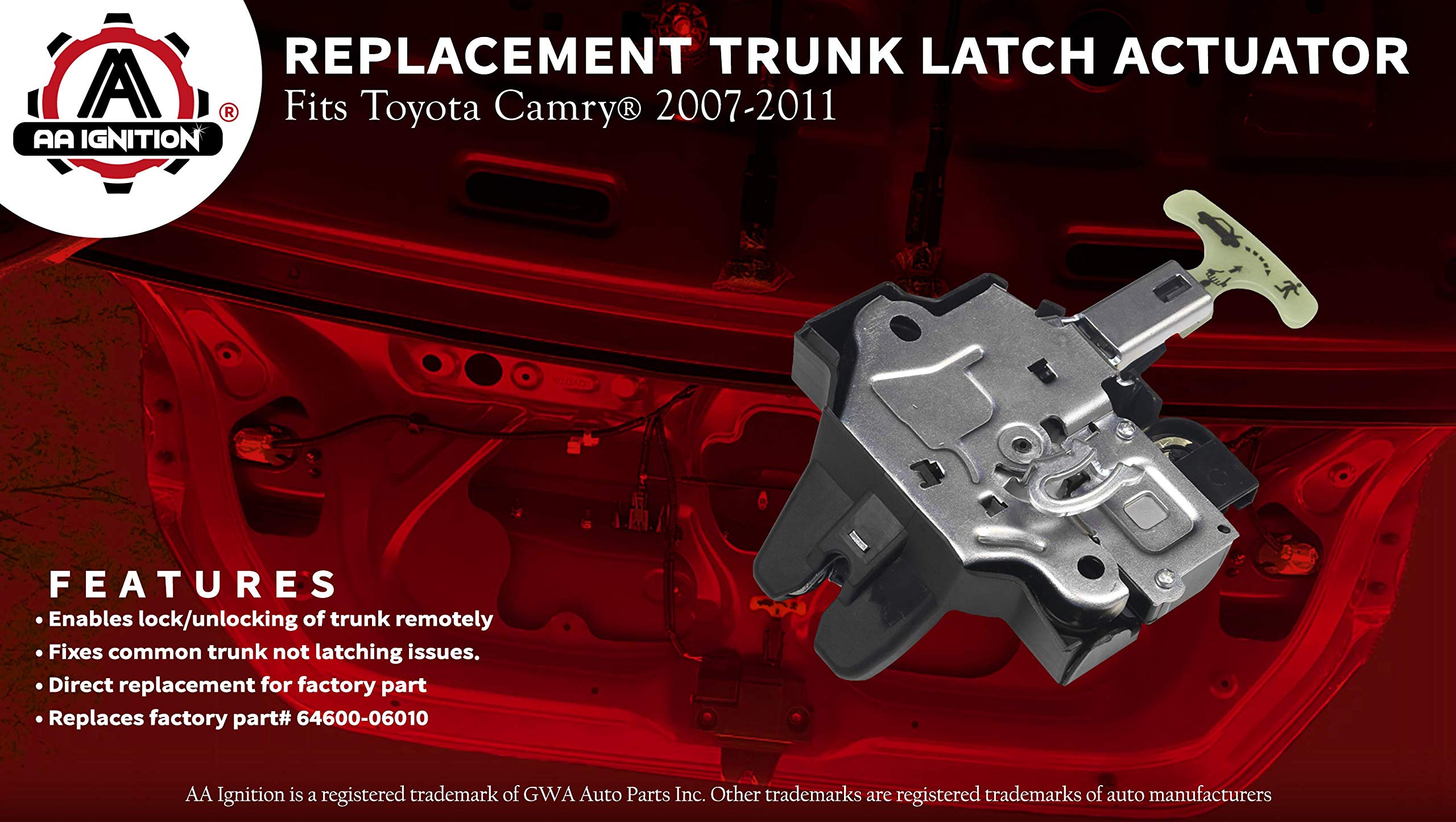 Replacement Trunk Latch Door Actuator Replaces 931860, 6460033120