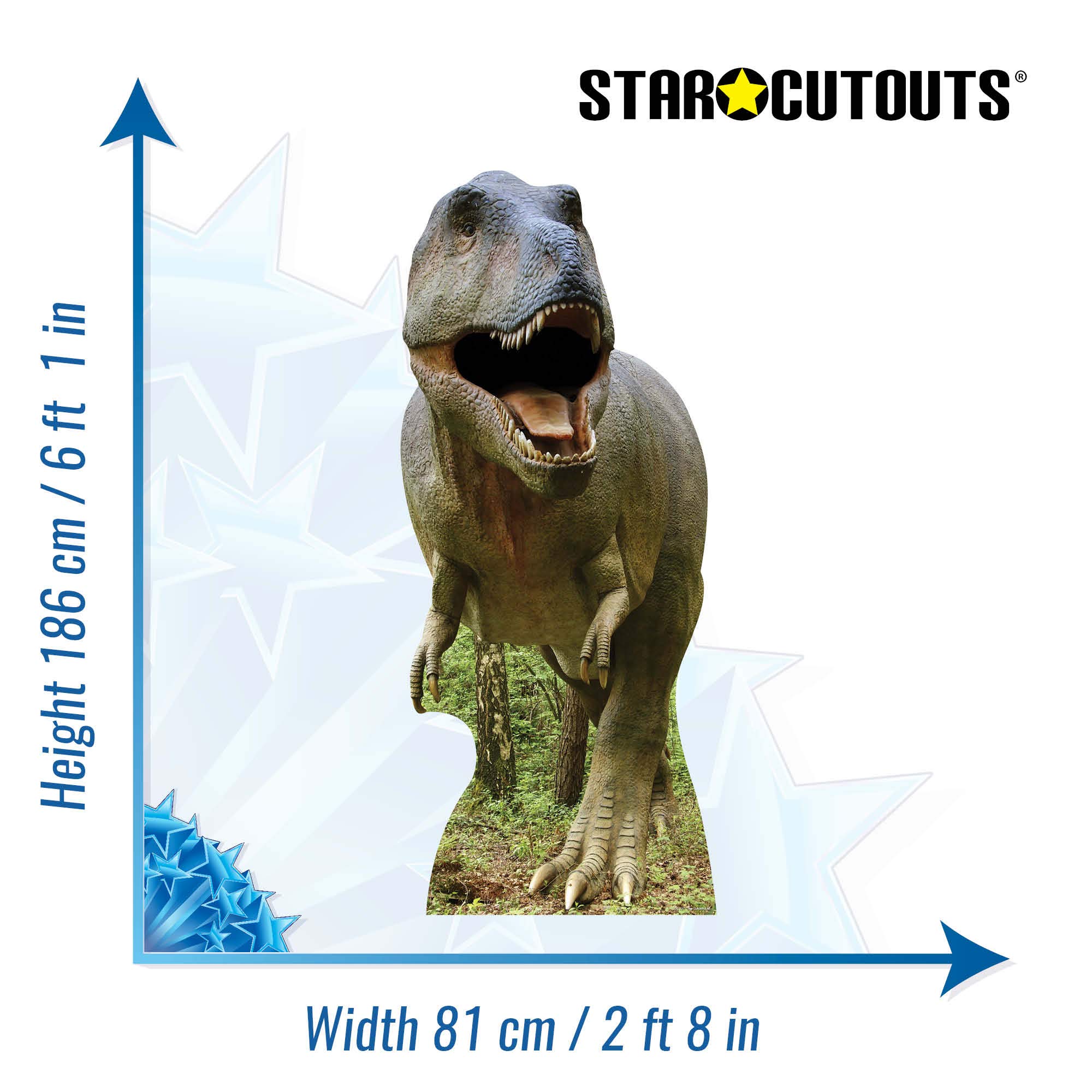 STAR CUTOUTS SC137 T-Rex Cardboard Cut Out