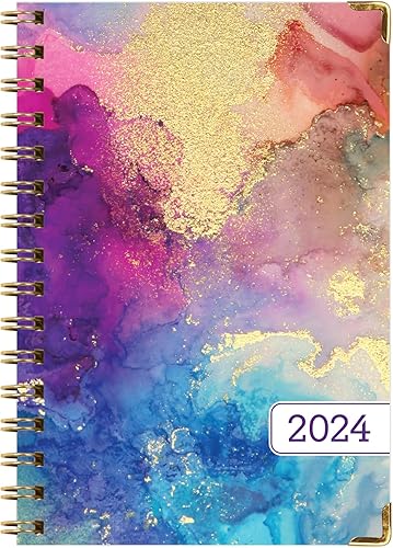 Miniatura 8 de Global Printed Products Agenda de tapa dura 2024 (noviembre de 2023 a diciembre de 2024) 5.5 x 8 pulgadas diariosemanalmensualagendaanual agenda