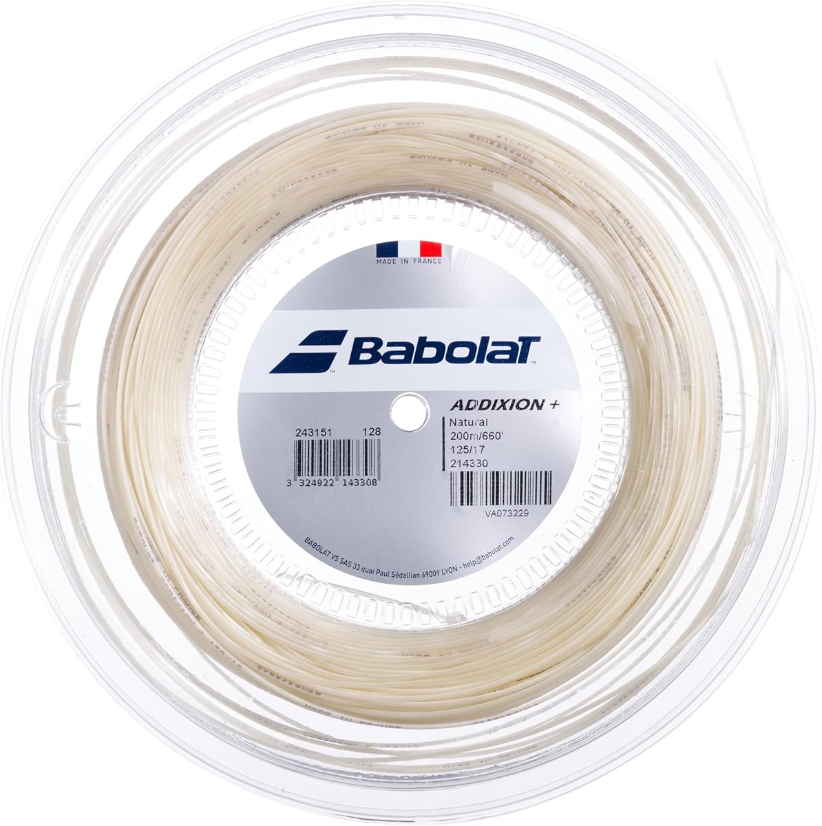 Babolat Addixion+ Natural Color Tennis String (Reel)