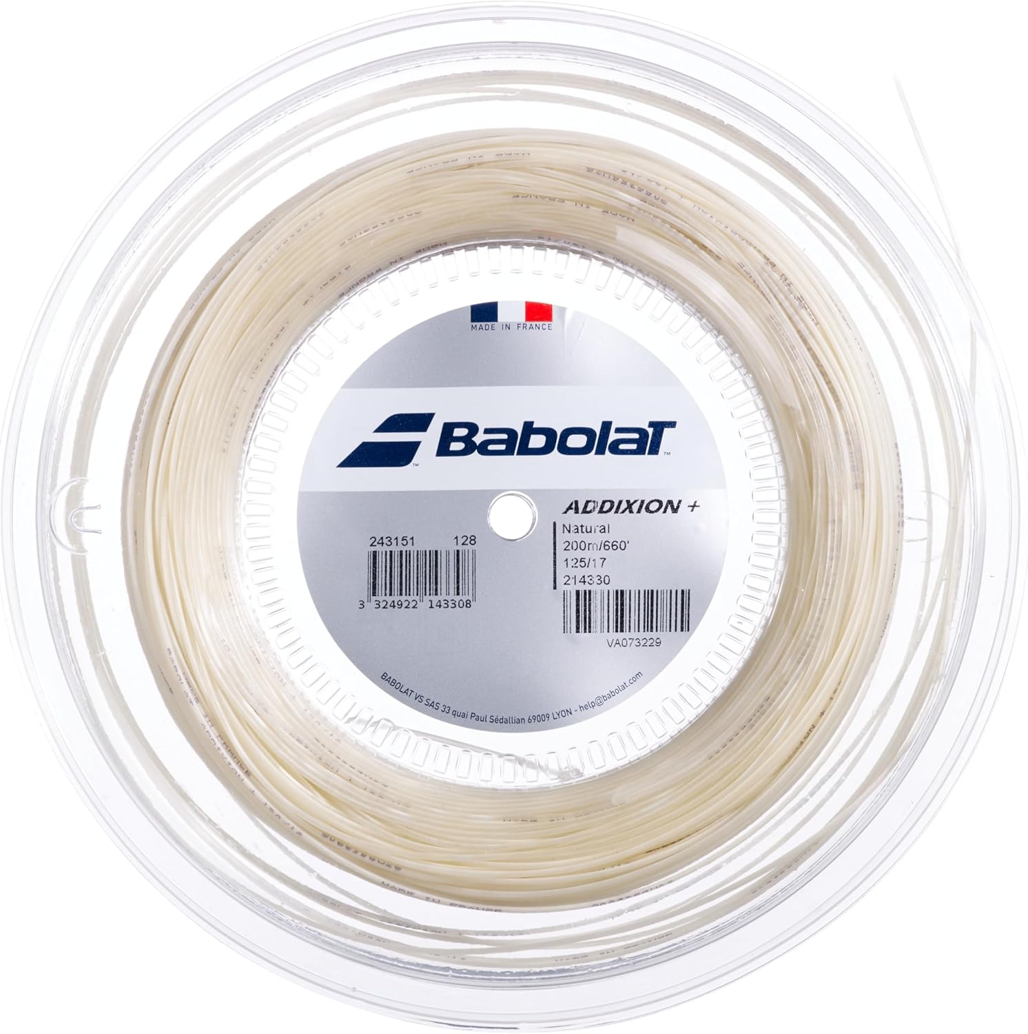 Babolat Addixion+ Natural Color Tennis String (Reel)