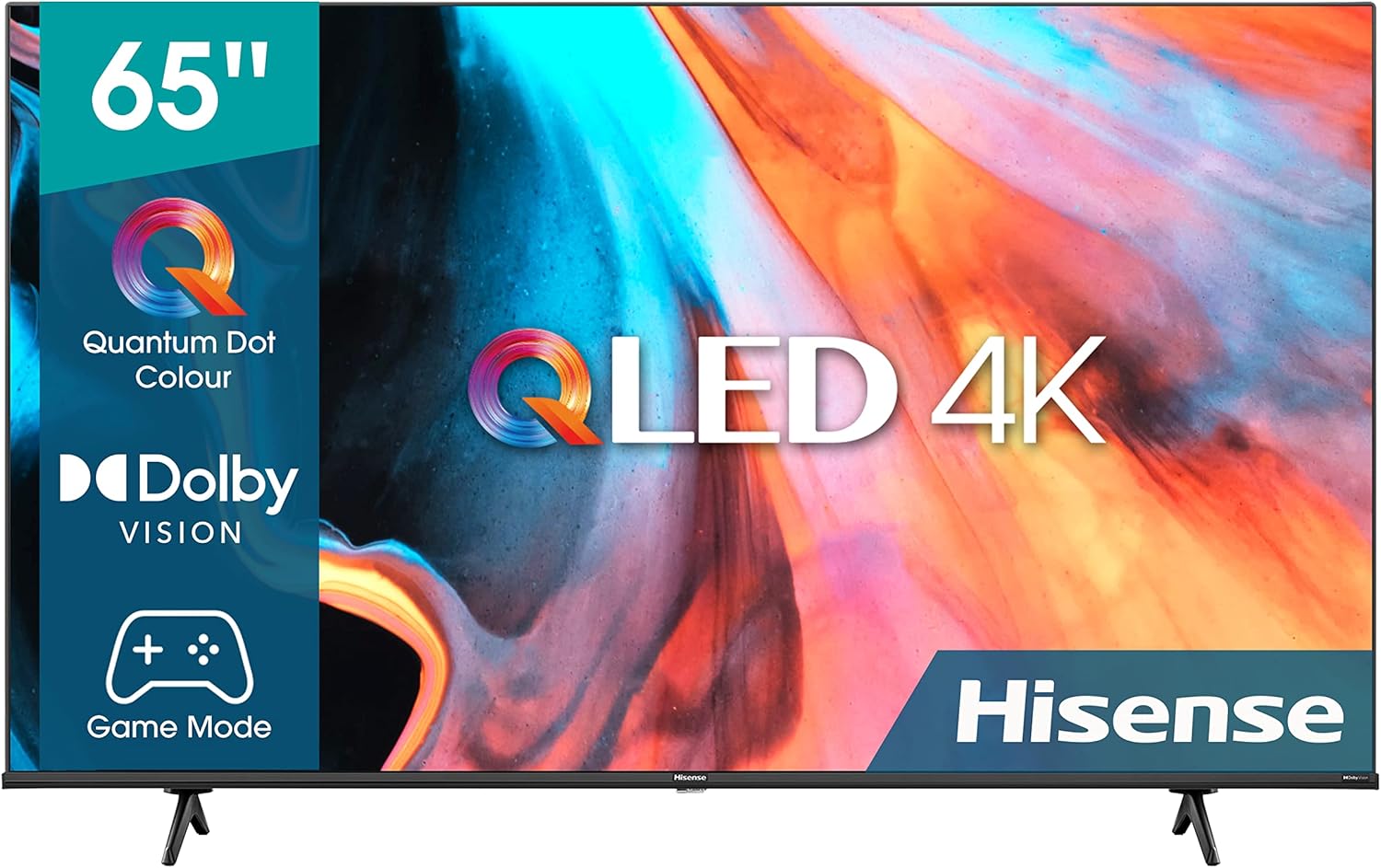 HISENSE E7H (65 Inch) 4K QLED Smart VIDAA TV, with Quantum Dot Colour ...