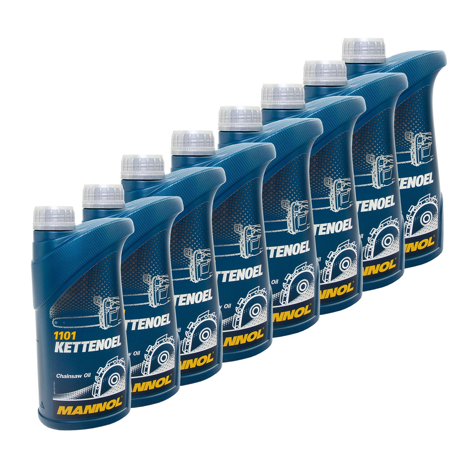 MANNOL MN1101-1 Huile pour chaîne de tronçonneuse 8 x 1 l