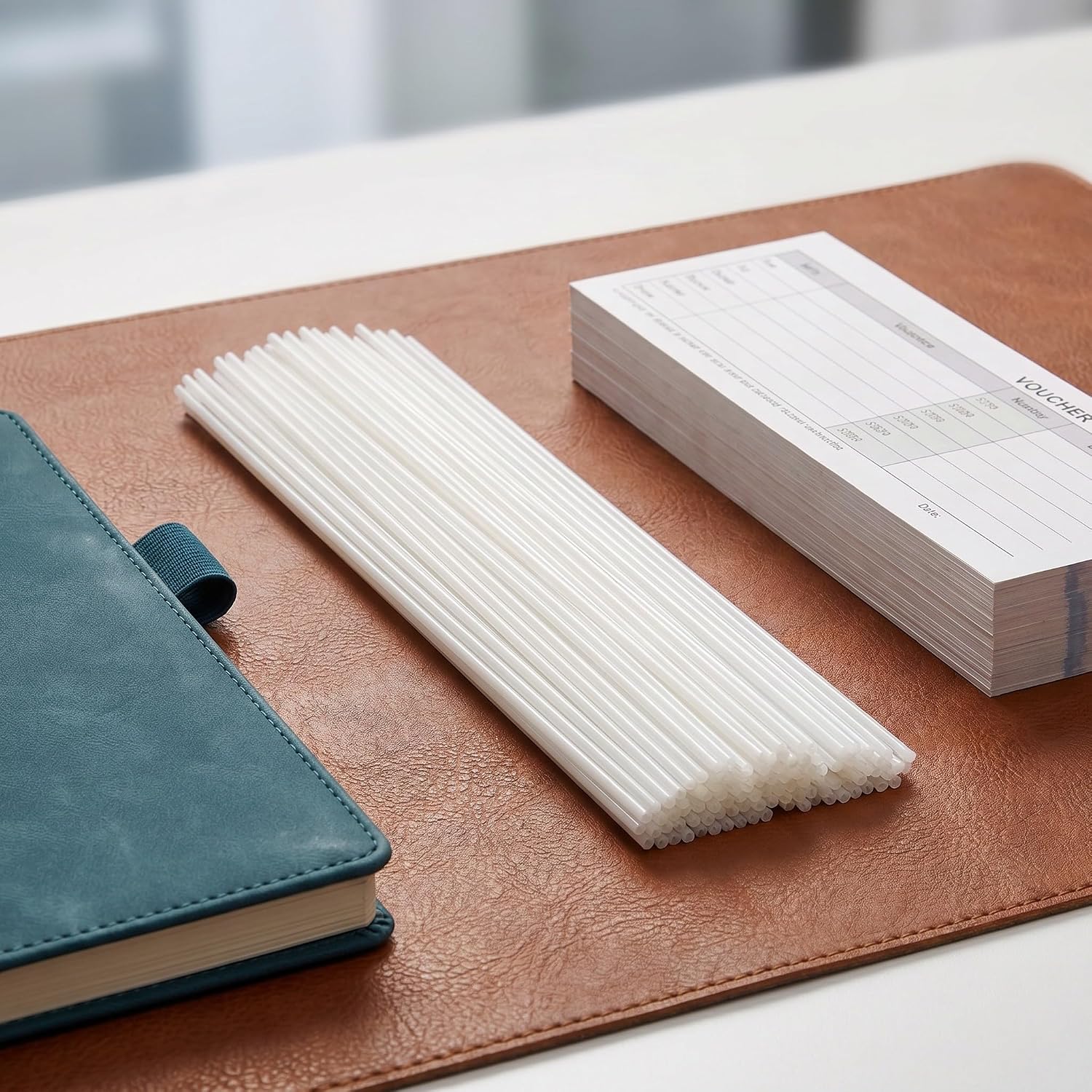 100pcs White Plastic Binding Machine Rivet Tubes 4.8x500mm for Secure Document Binding with Firm Rivet Performance for Office and High Volume Document Processing