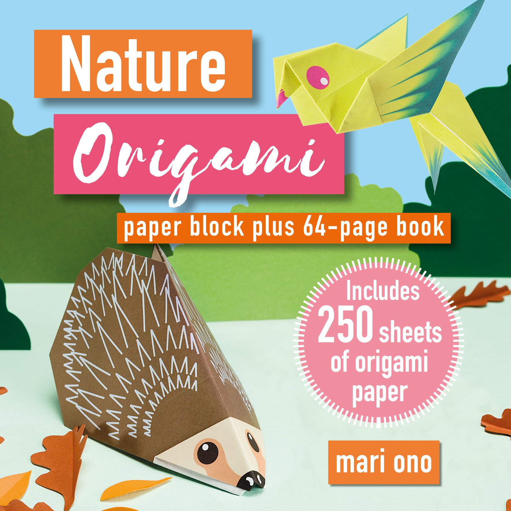 Nature Origami: Paper block plus 64-page book, Ono, Ono, 9781800654068 New^*