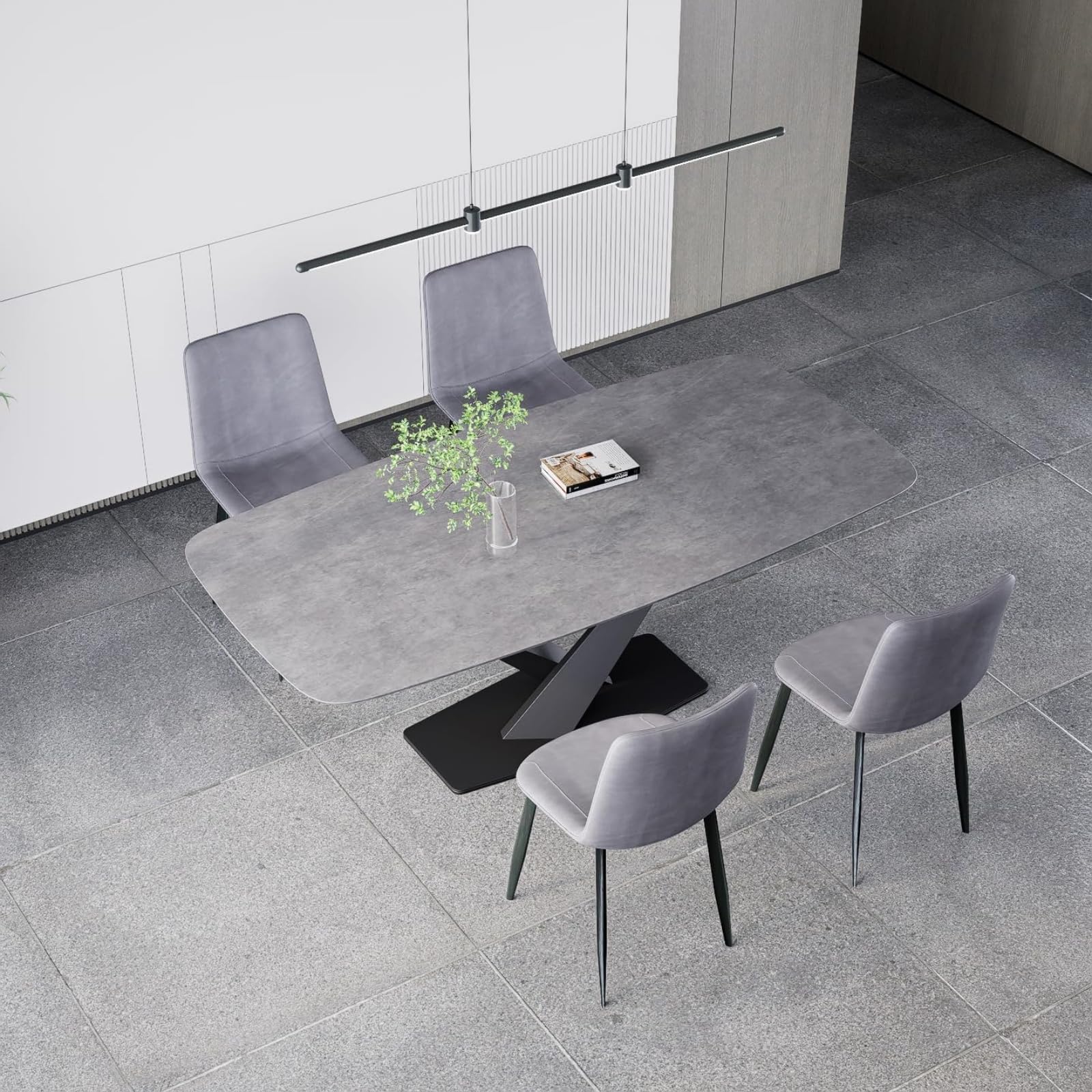 Amazon｜MUTUKI テーブル セラミック天板 ダイニングテーブル 大理石柄