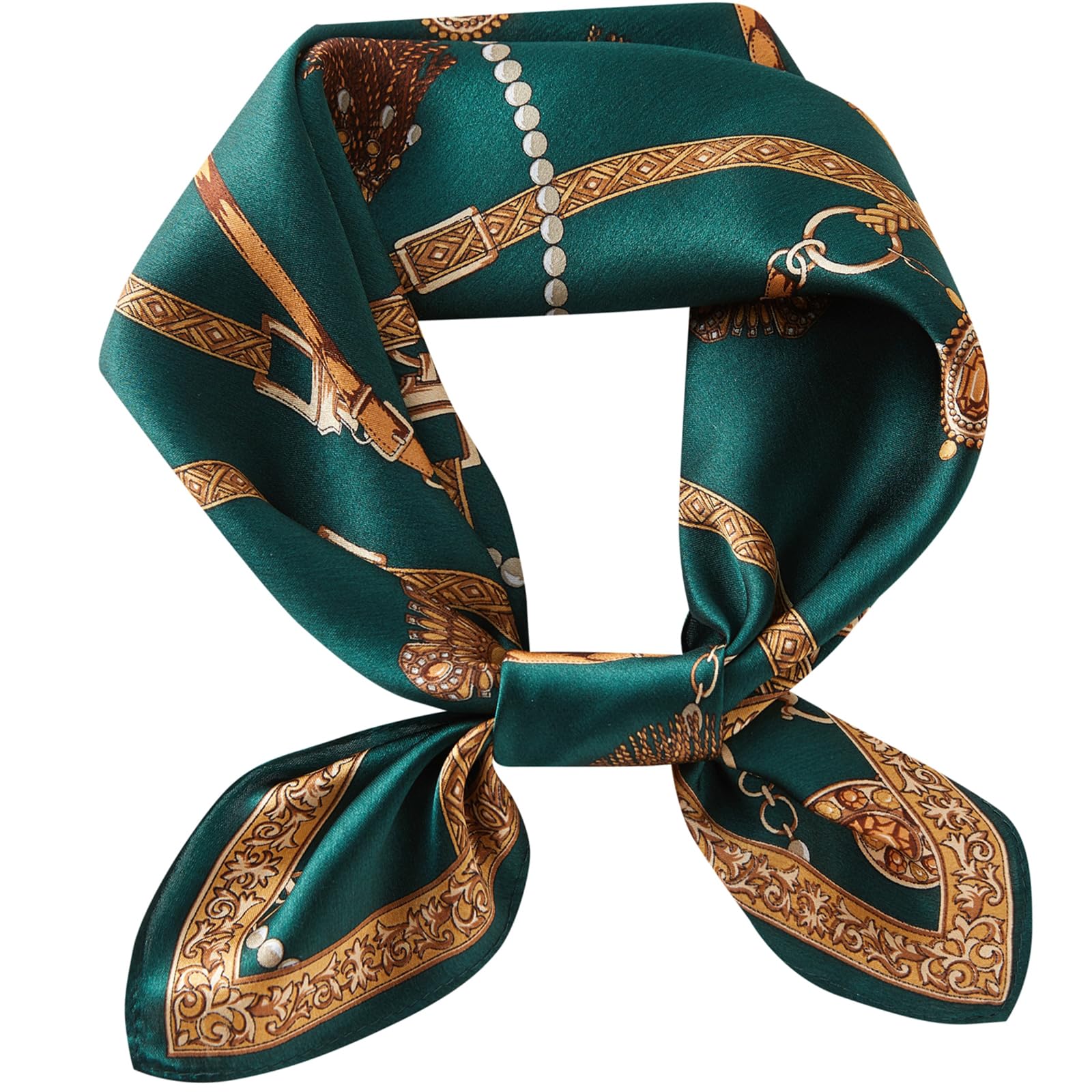 21x21 Inch 100% Mulberry Silk Neck Scarf for Women Men  display picture 1