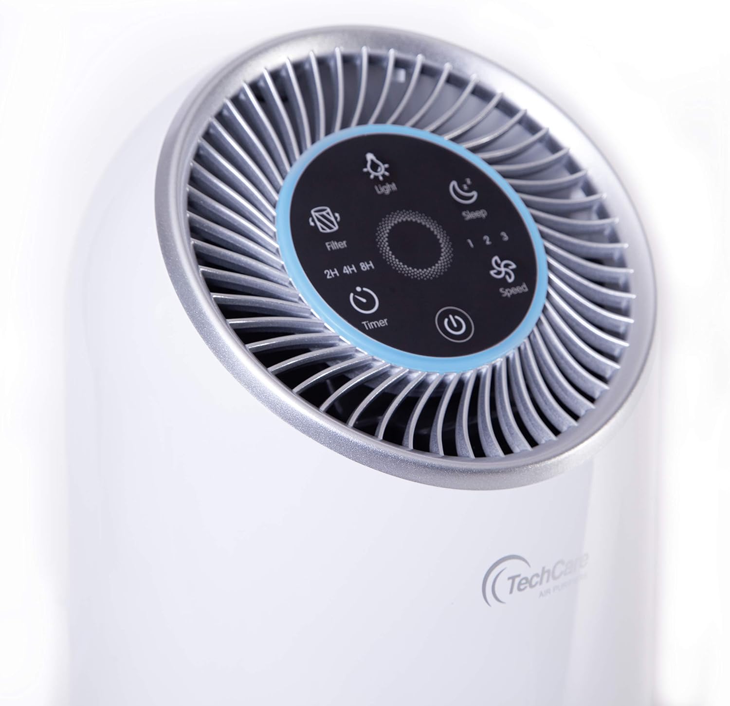 Air Purifier Bedroom Office Use [True Hepa] Filter Silent Comfort White Noise Smart Air Cleaner Smokers Eliminate Allergies Odor Dust Eliminator High Efficiently Carbon Filters [California Compliant]