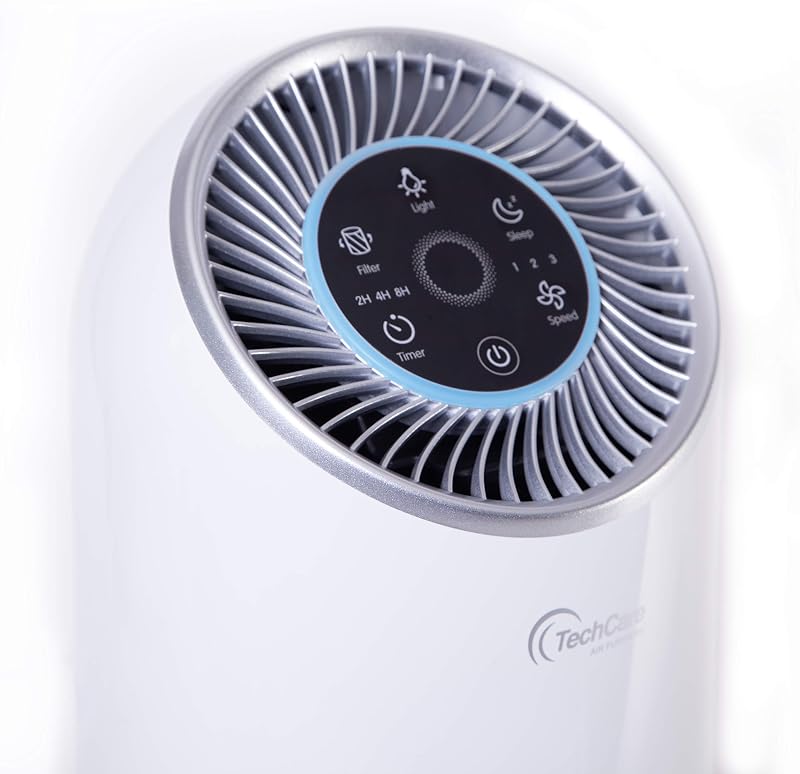 Air Purifier Bedroom Office Use [True Hepa] Filter Silent Comfort White Noise Smart Air Cleaner Smokers Eliminate Allergies Odor Dust Eliminator High Efficiently Carbon Filters [California Compliant] image 4