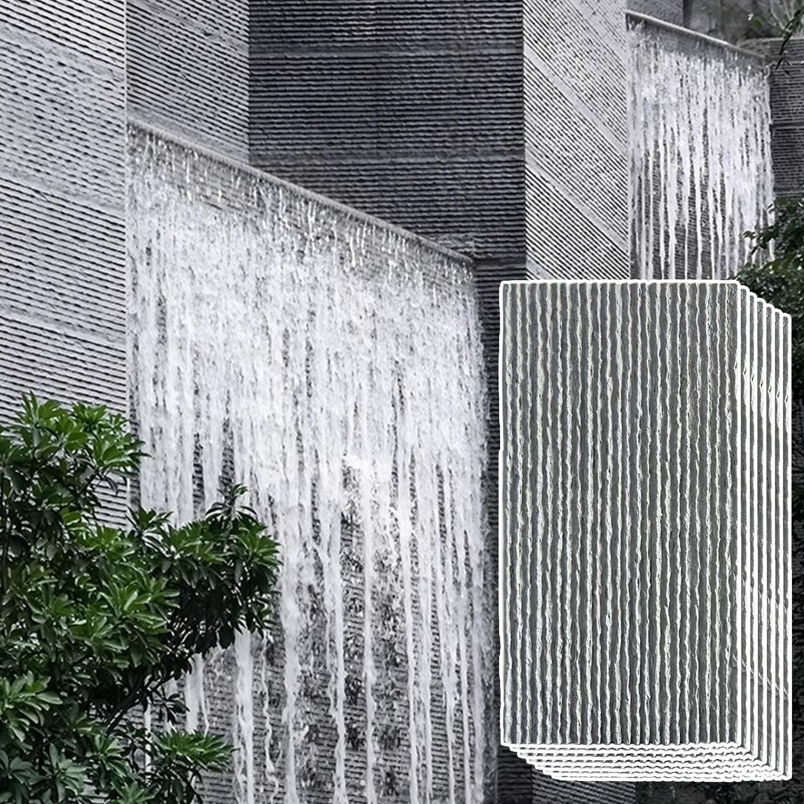 Paneles de pared impermeables con efecto 3D y relieve de piedra sintética texturizada