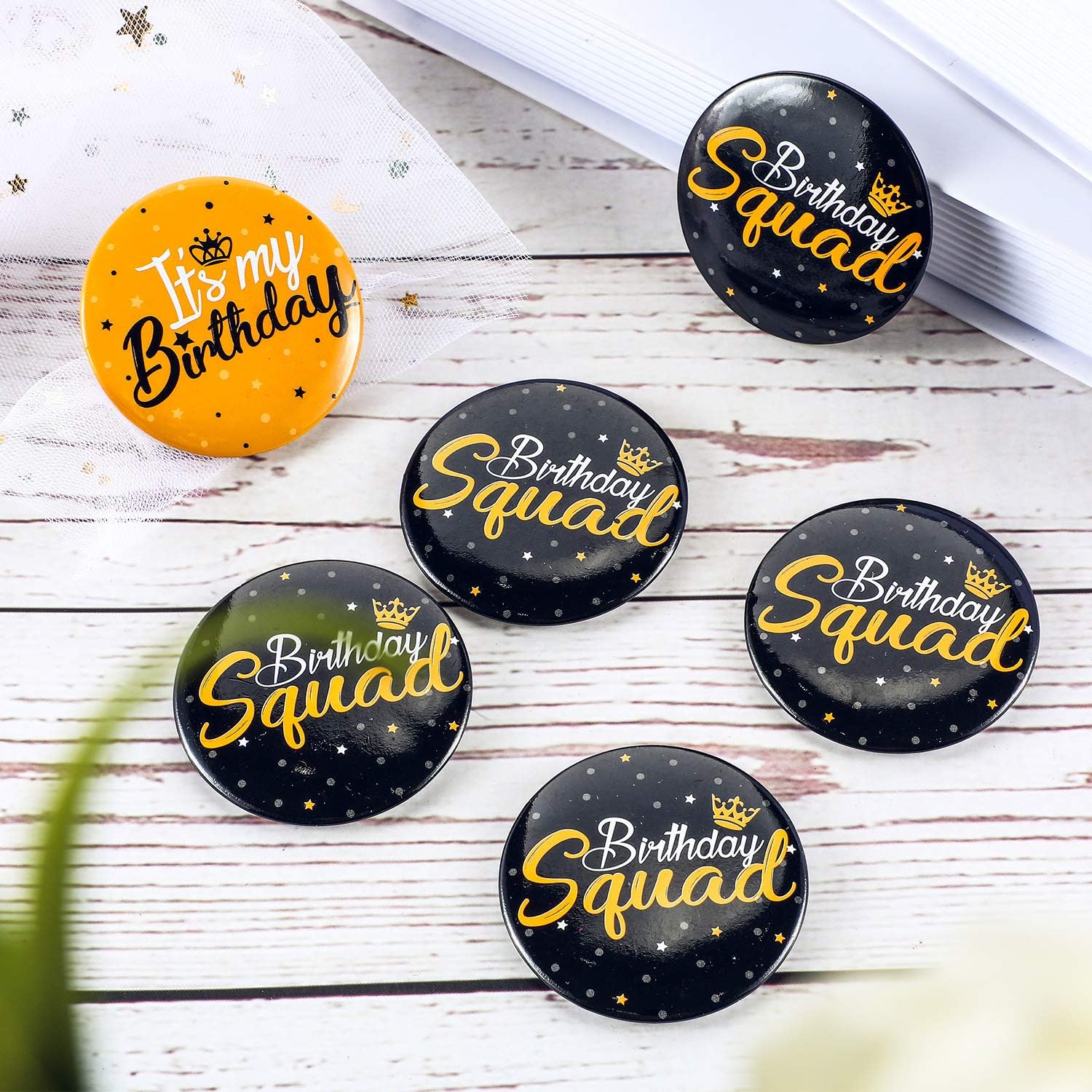 26 Pieces Birthday Girl Button Pins Birthday Squad Pinback Buttons for Women Girls, 2 inch (It's my Birthday Style) : Clothing, Shoes & Jewelry