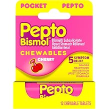 بيبتو-بيسمول بيبتو- أقراص للمضغ الكرز 12 CT Pack of 12