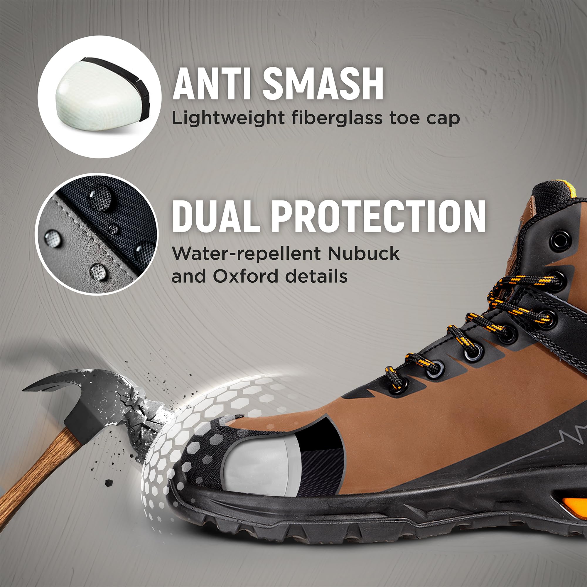 Ruler S3S SR Zapatos De Seguridad para Hombre Mujer - Botas Seguridad Hidrófugo - Calzado Ligero De Seguridad S3