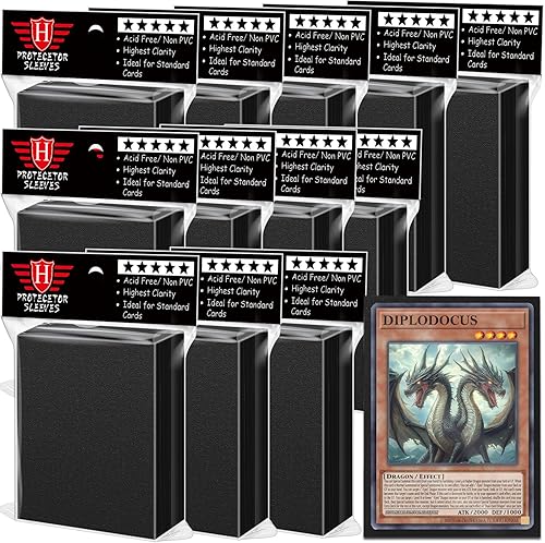 1200 fundas negras para tarjetas de intercambio, fundas protectoras suaves y transparentes para tarjetas de mazo, aptos para tarjetas de béisbol,