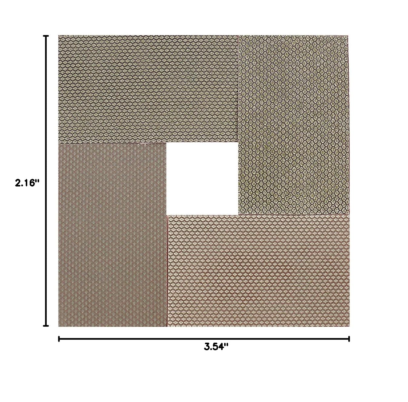 Z-Lion Diamond Abrasive Paper Sheets Diamond Sandpaper for Sanding Stone Glass Ceramic(4pcs/set)