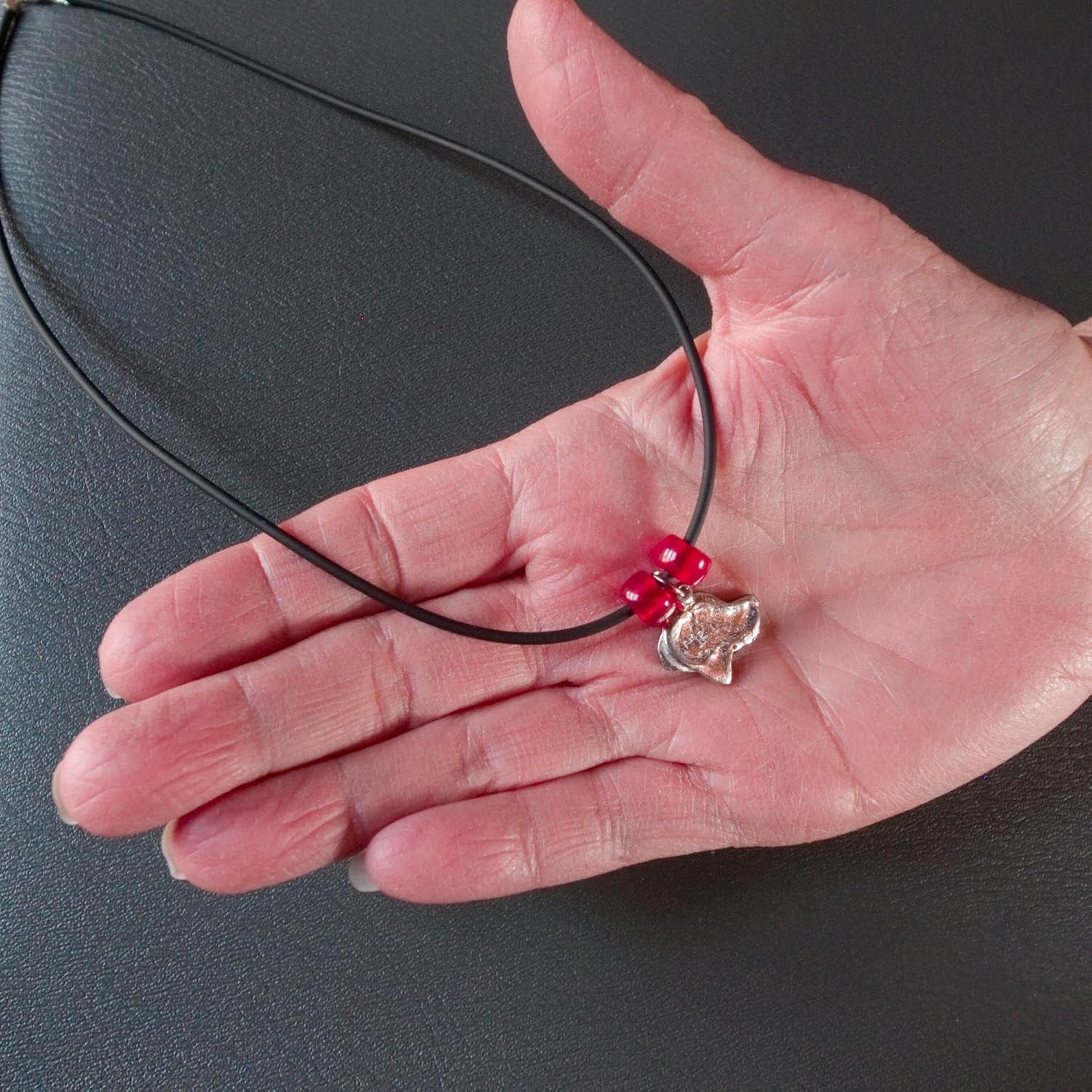 Enamel Black Labrador Necklace