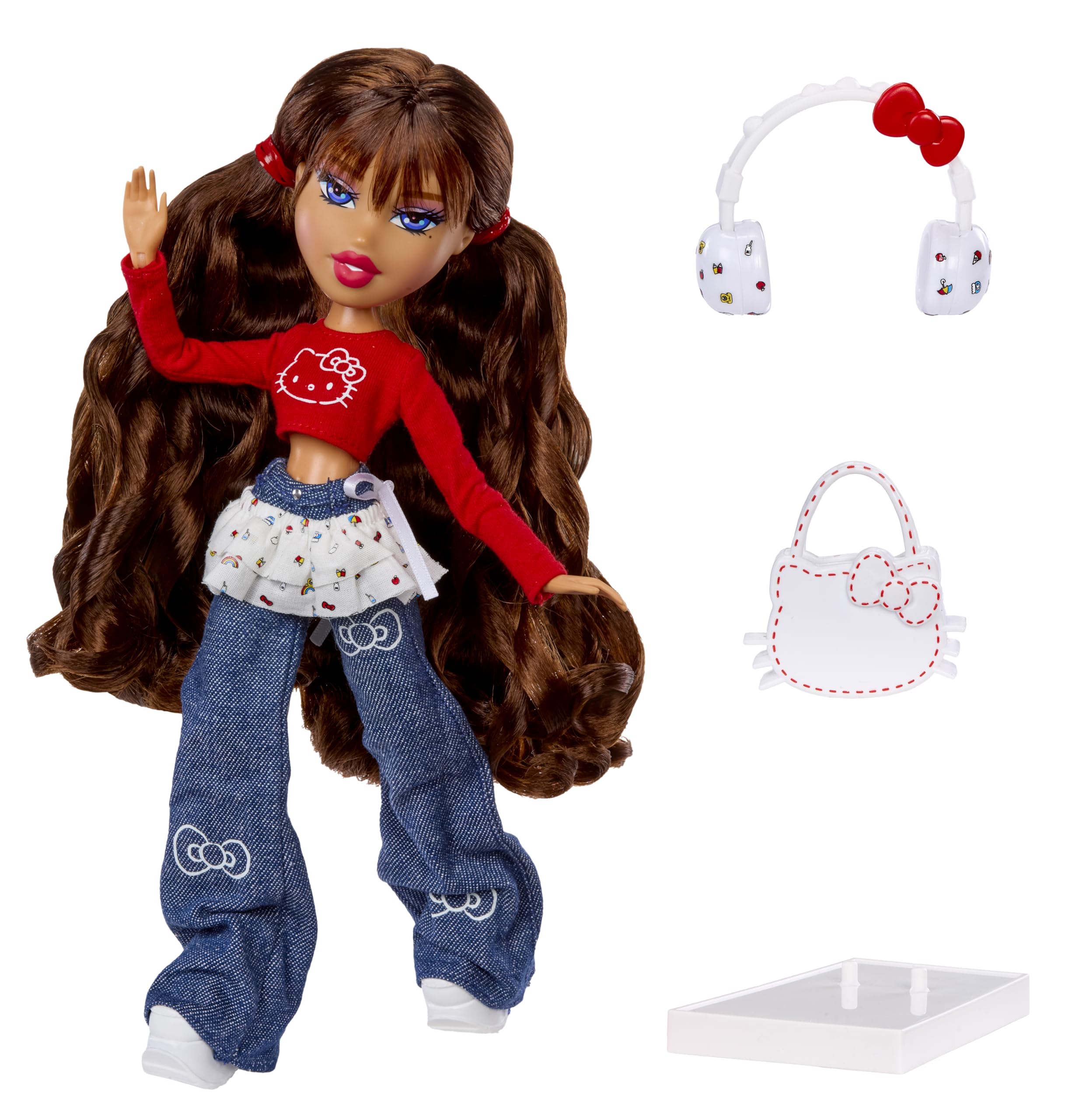 【Bratz】 ブラッツ×ハローキティ ヤスミン サンリオ ファッションドール Bratz Boneca fashion Hello Kitty Yasmin Sanrio com acessórios
