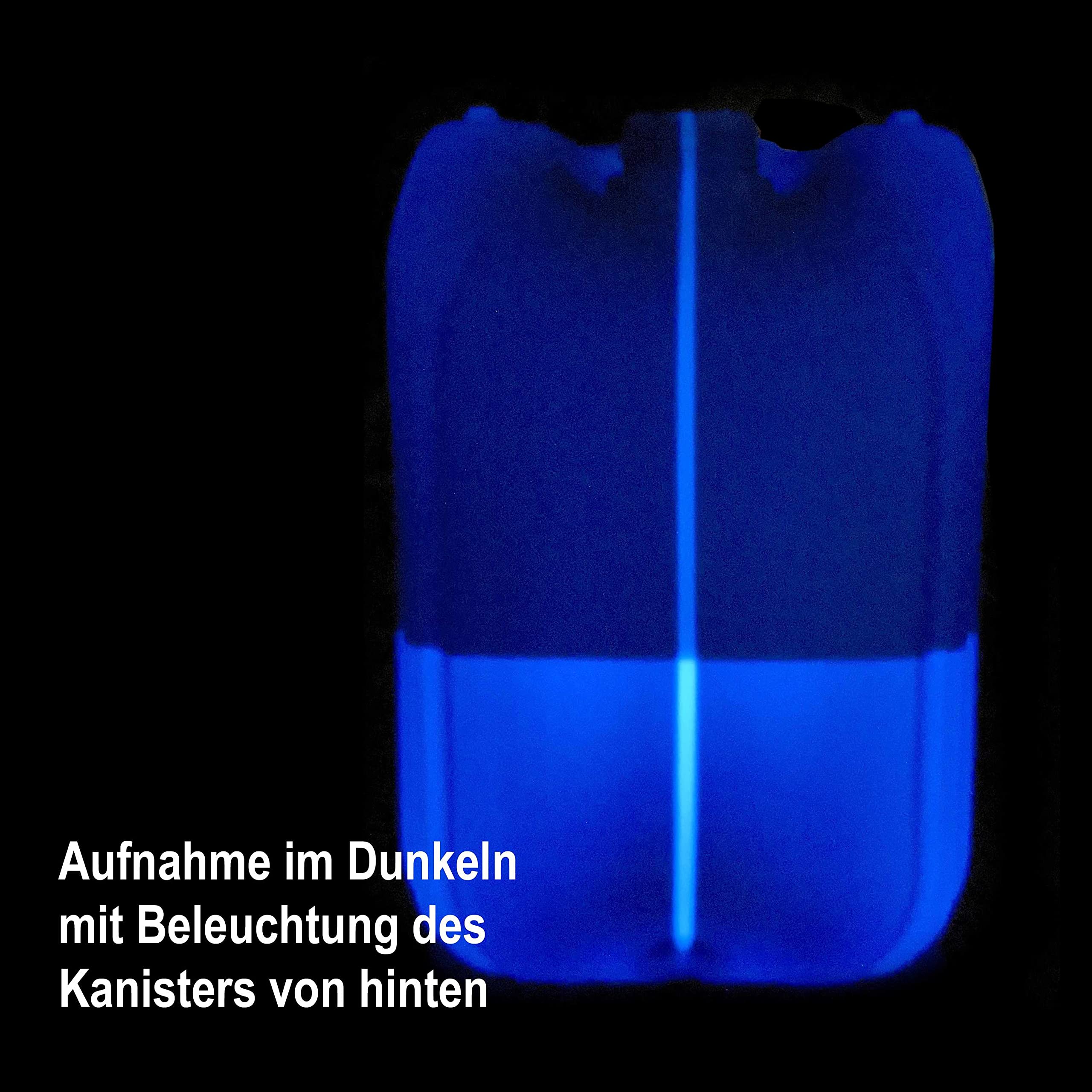 plasteo® 3X 20 Liter Getränke- Wasserkanister mit 1 Hahn und 3 Schraubdeckel (DIN 61) | Lebensmittelecht | BPA Frei | Tragbar | Indoor und Outdoor Blau