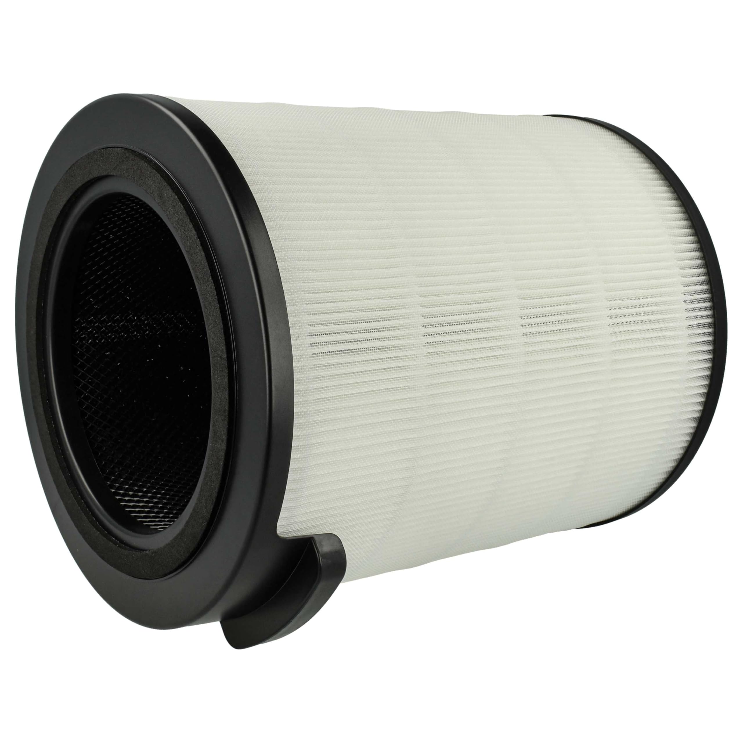 vhbw 4 x filtr z węglem aktywnym zastępuje Philips FYM860/30, 883486030771 oczyszczacz powietrza - Filtr powietrza HEPA 13 czarny/biały