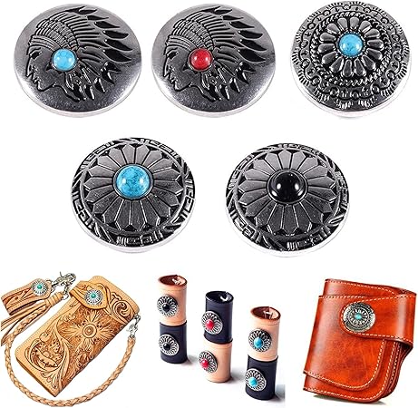 leather conchos