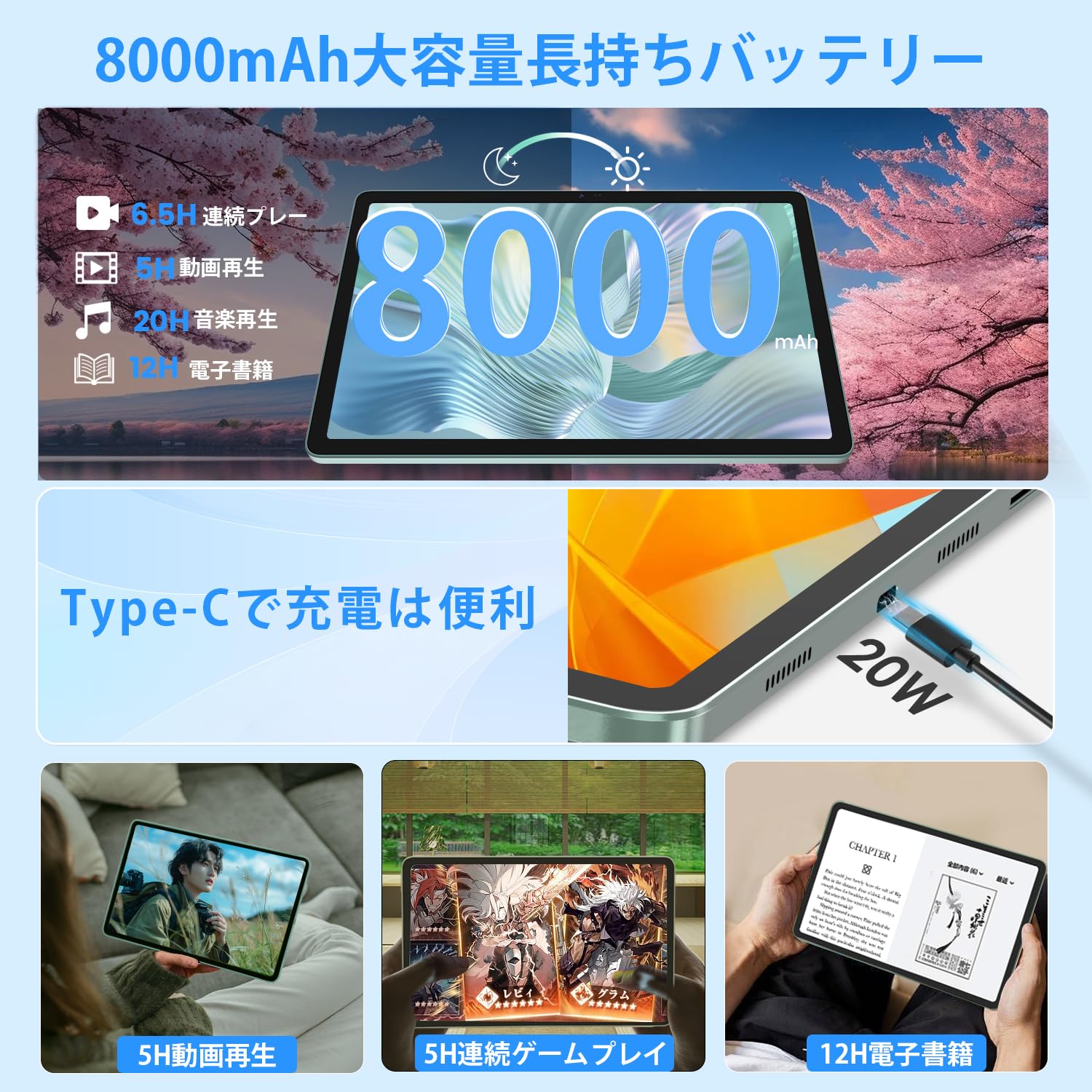 Amazon.co.jp: 【Android15 タブレット 11インチ Wi-Fi対応】 Azeyou
