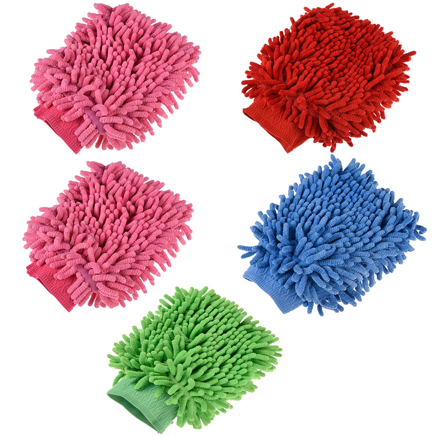 Heart Home Gloves | Microfiber Cleaning Gloves | Chenille Mitts for Kitchen | 50 GSM Hand Duster for Kitchen | Hand Gloves For Car | Duster for Glass | Pack of 5 | Multi (B0CH83PR6P) Amazon Price History, Amazon Price Tracker