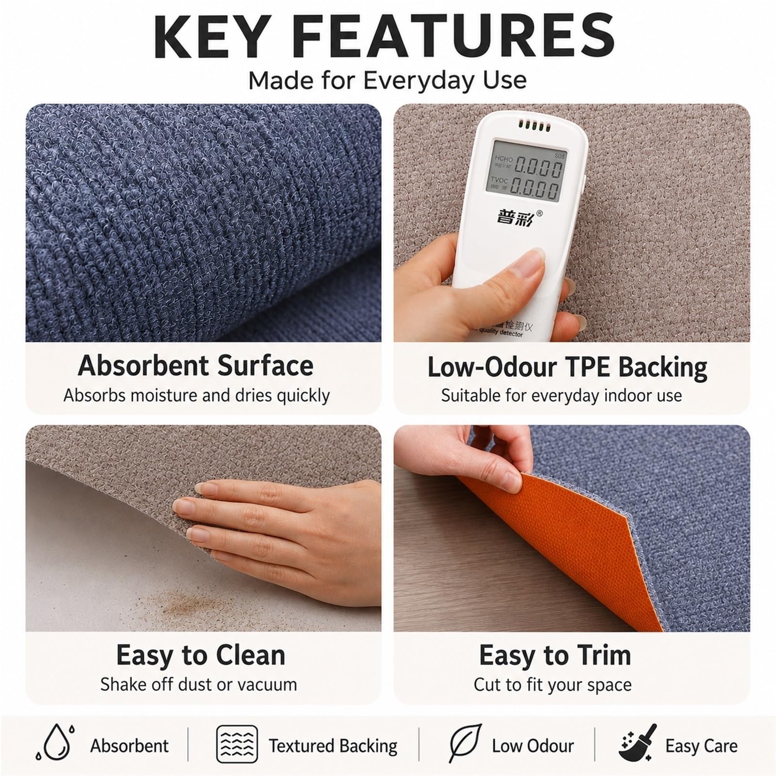 Tapis Batterie Acoustique Insonorisant pour Batterie Électronique