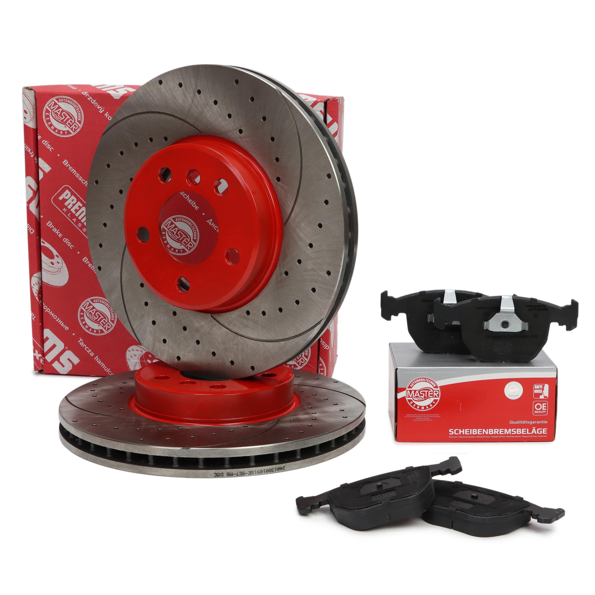 Kit de Discos de Freno y Pastillas - Discos de Freno Eje delantero 332 ventilado - Pastillas de Freno Compatible con BMW X3 E83 con chapa antichirrido