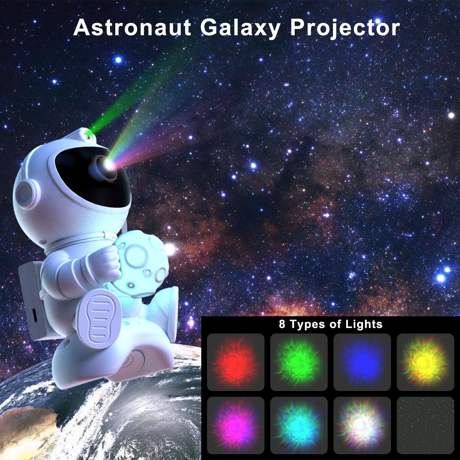 Projecteur LED Ciel étoilé Galaxy Avec Télécommande, Projecteur D'étoiles Pour Enfants A104