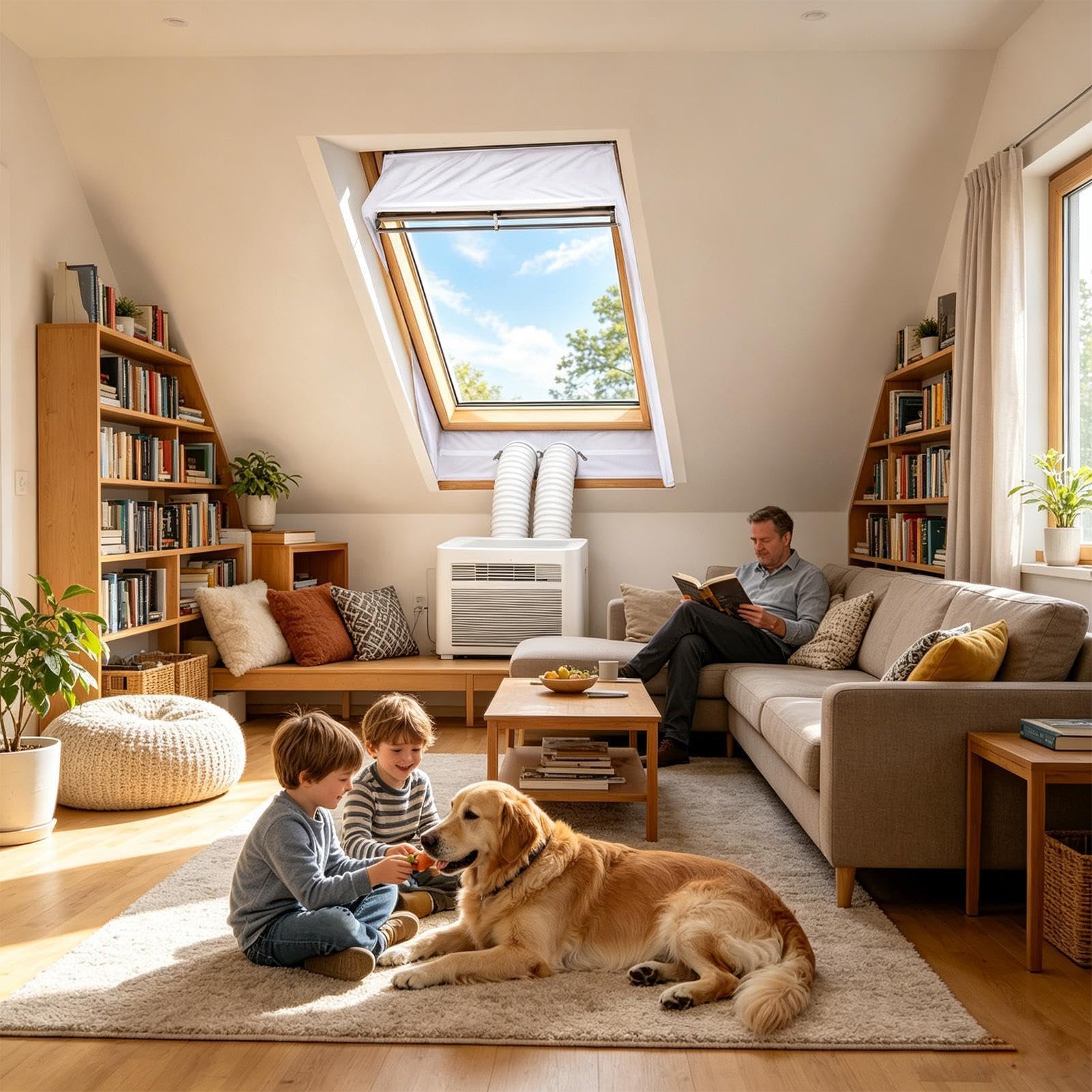 Kit Di Guarnizioni Per Finestre AC Portatili Kit Di Ventilazione Universale | Il tessuto sigillante con doppia cerniera blocca l'aria calda e blocca le correnti d'aria. Il design a risparmio energetico