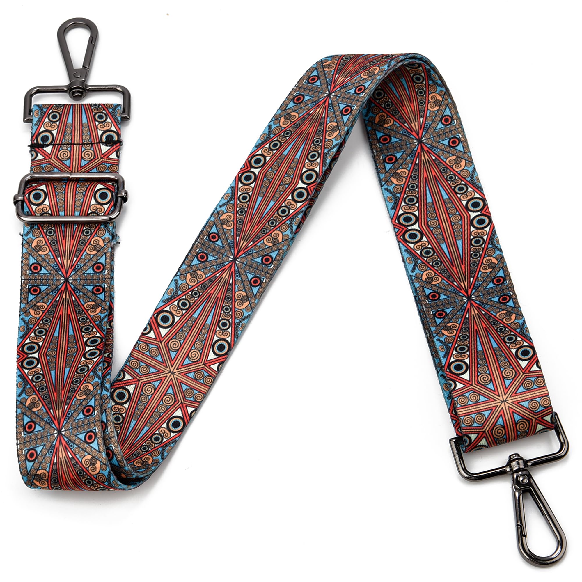 Purse Strap Gold Hardware Replacement Crossbody Bag Strap, Wide Adjustable Shoulder Strap