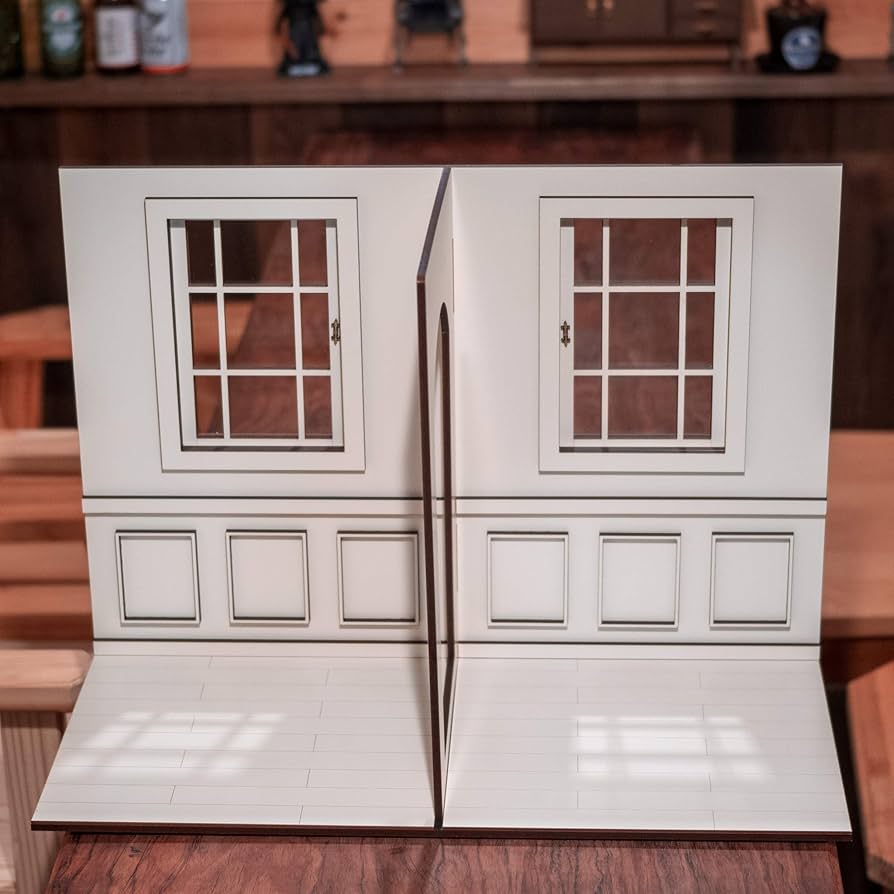 アンティーク ドイツ ドールハウス 部屋本体 ホワイトペイント