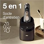 Braun Series 9 Pro 9465cc Mouille rechargeable & Rasoir électrique pour hommes secs avec nettoyage & Station de recharge